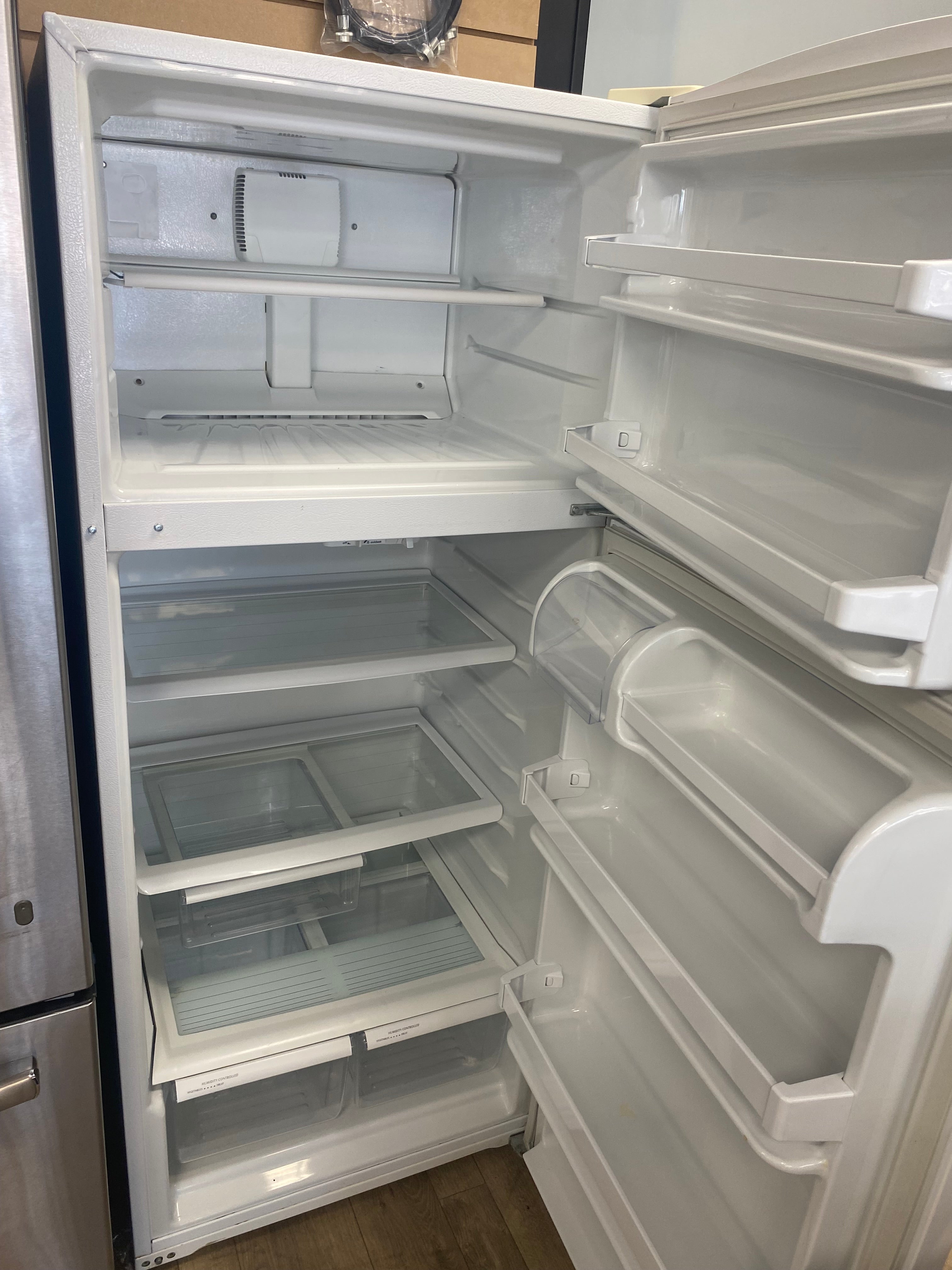 Maytag white fridge, "Refurbished"