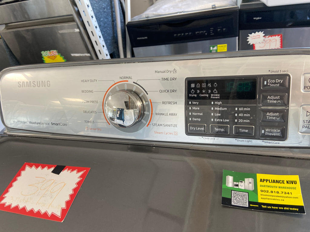 Samsung Dryer, smart care, moisture sensor, multi steam,sensor dry, manual dry, “Refurbished”, 3 Months Warranty