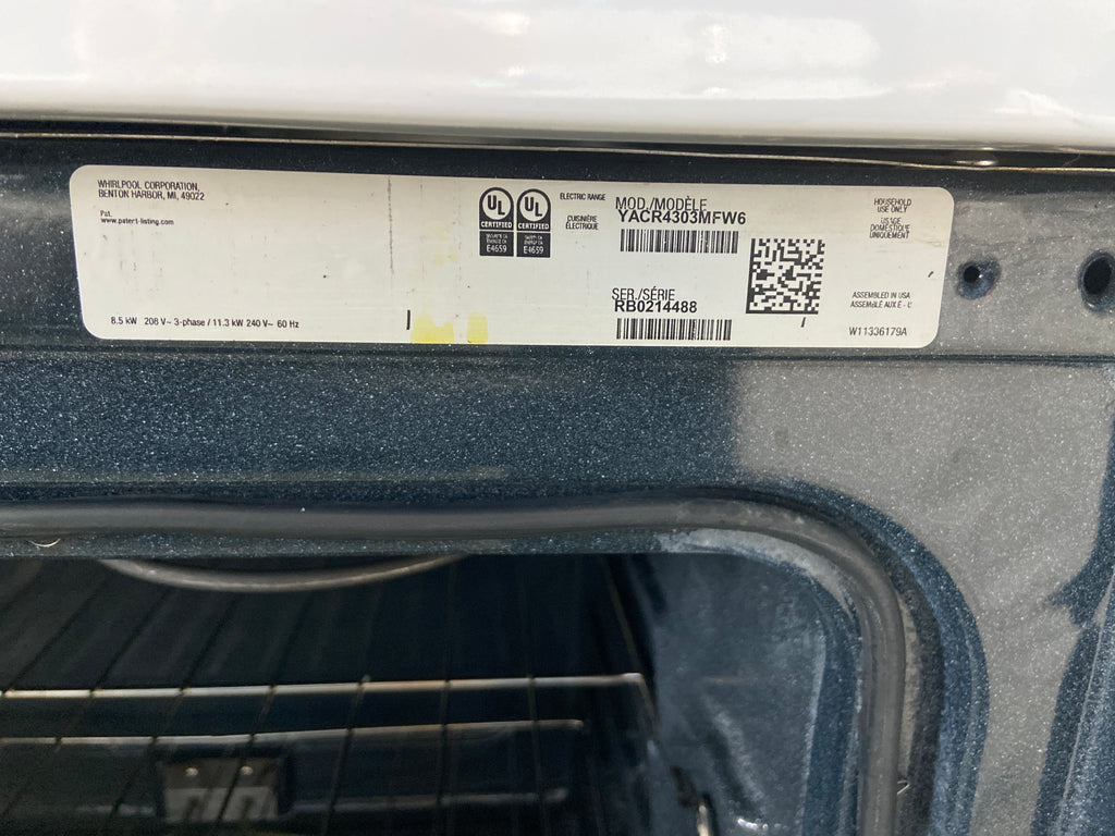 Amana 30" Electric Freestanding Coil Top Range White - YACR4303MFW6