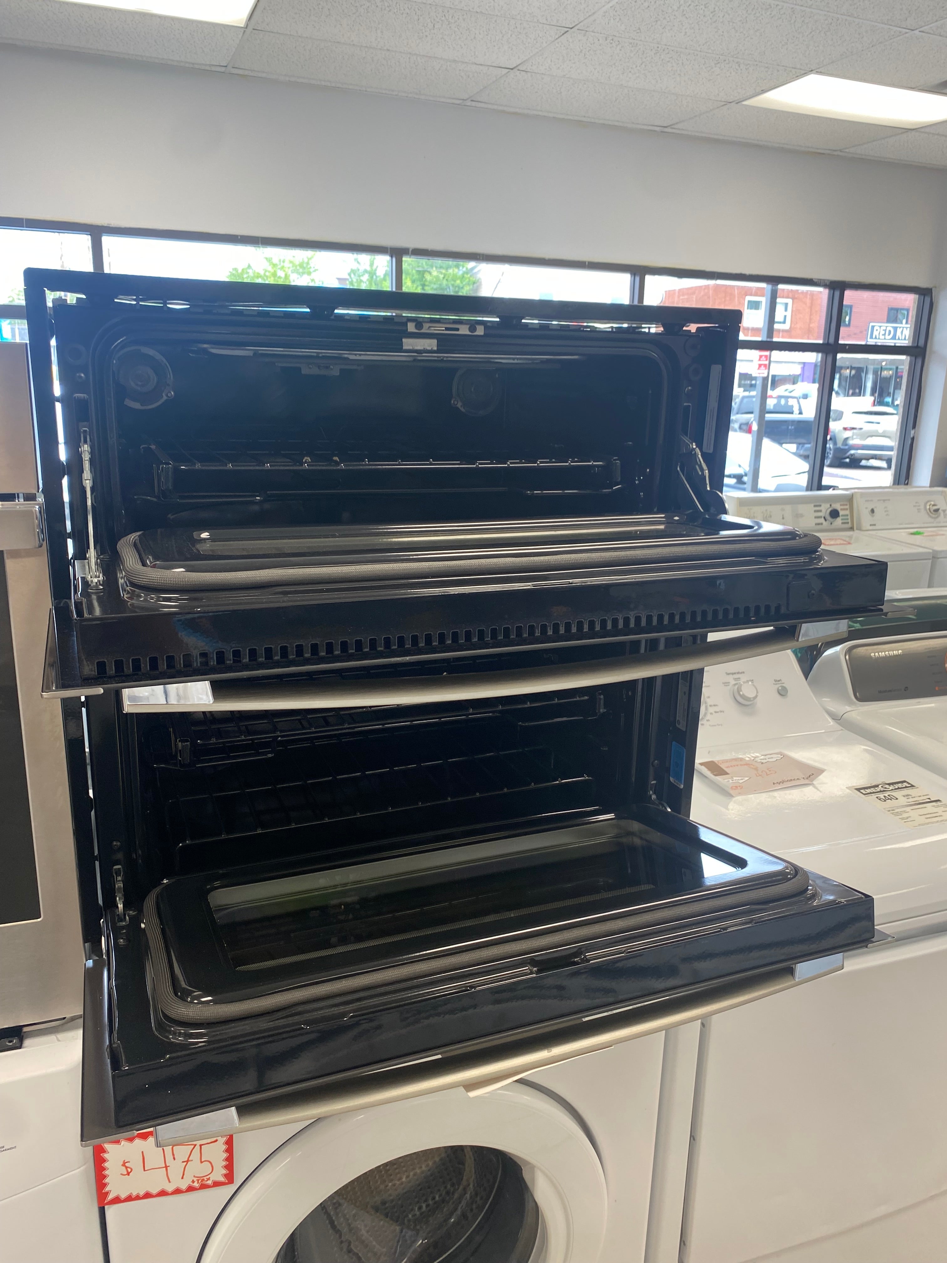 Profile 30" 5 Cu. Ft. Electric Two-In-One Wall Oven with True European Convection - Stainless - PTS9200S2NSS