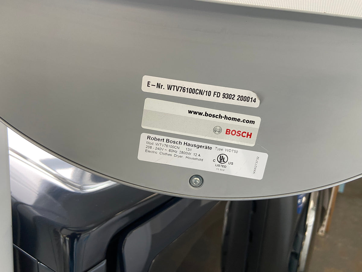 White 24” Bosch WTV76100C/WAP24201UC Washer And Dryer Set (Refurbished)