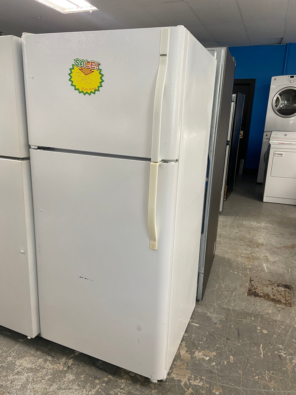 White 30” Kenmore 970-408821 Fridge (Refurbished)
