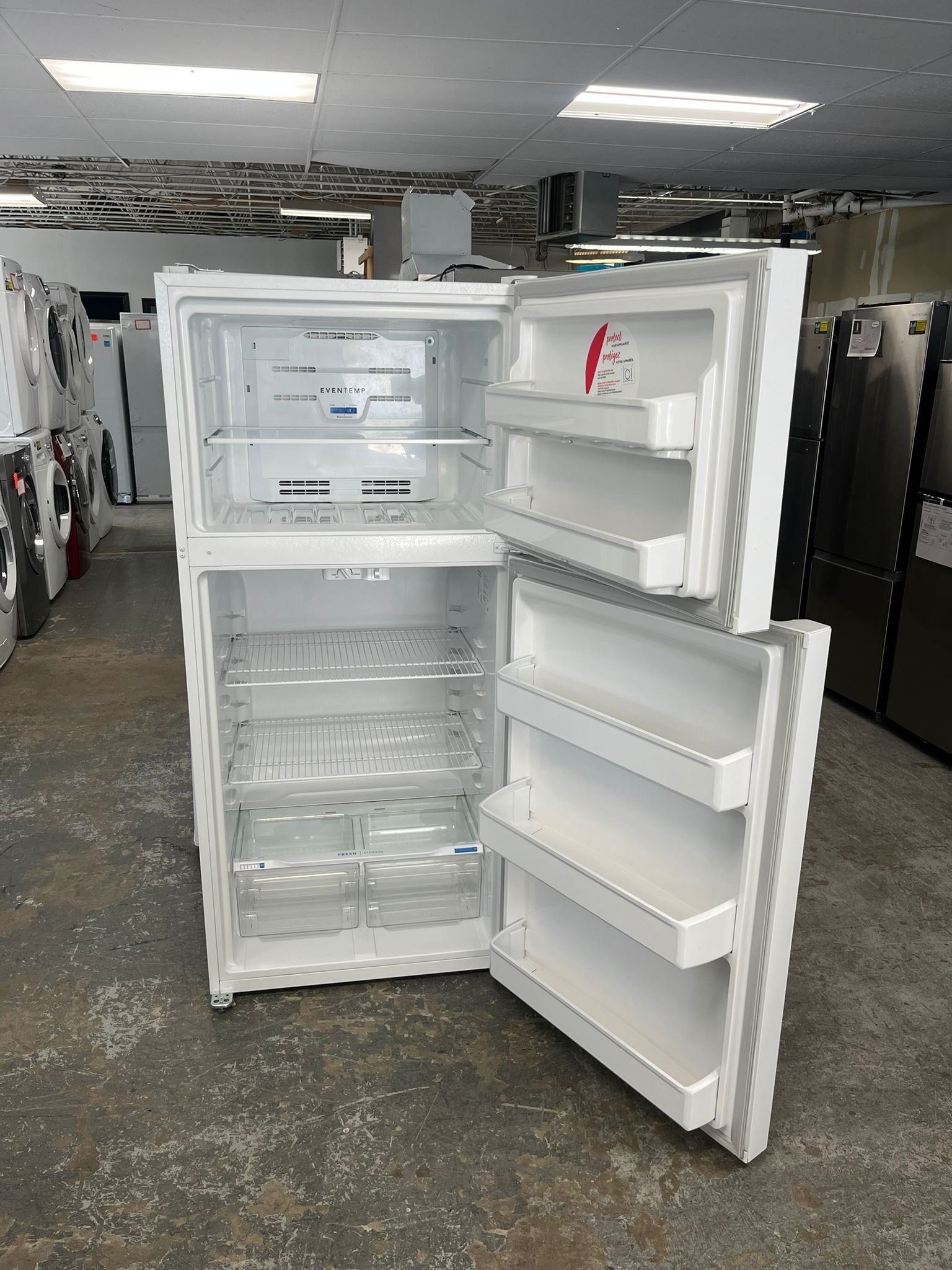 Frigidaire FFHT1814YW1 White Top Freezer Refrigerator, 30 inch Width, 18.2 cu. ft. "refurbished"
