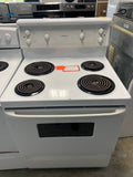 White 30” Moffat MRMF3100ZWW-4 Coil Top Stove (Refurbished)