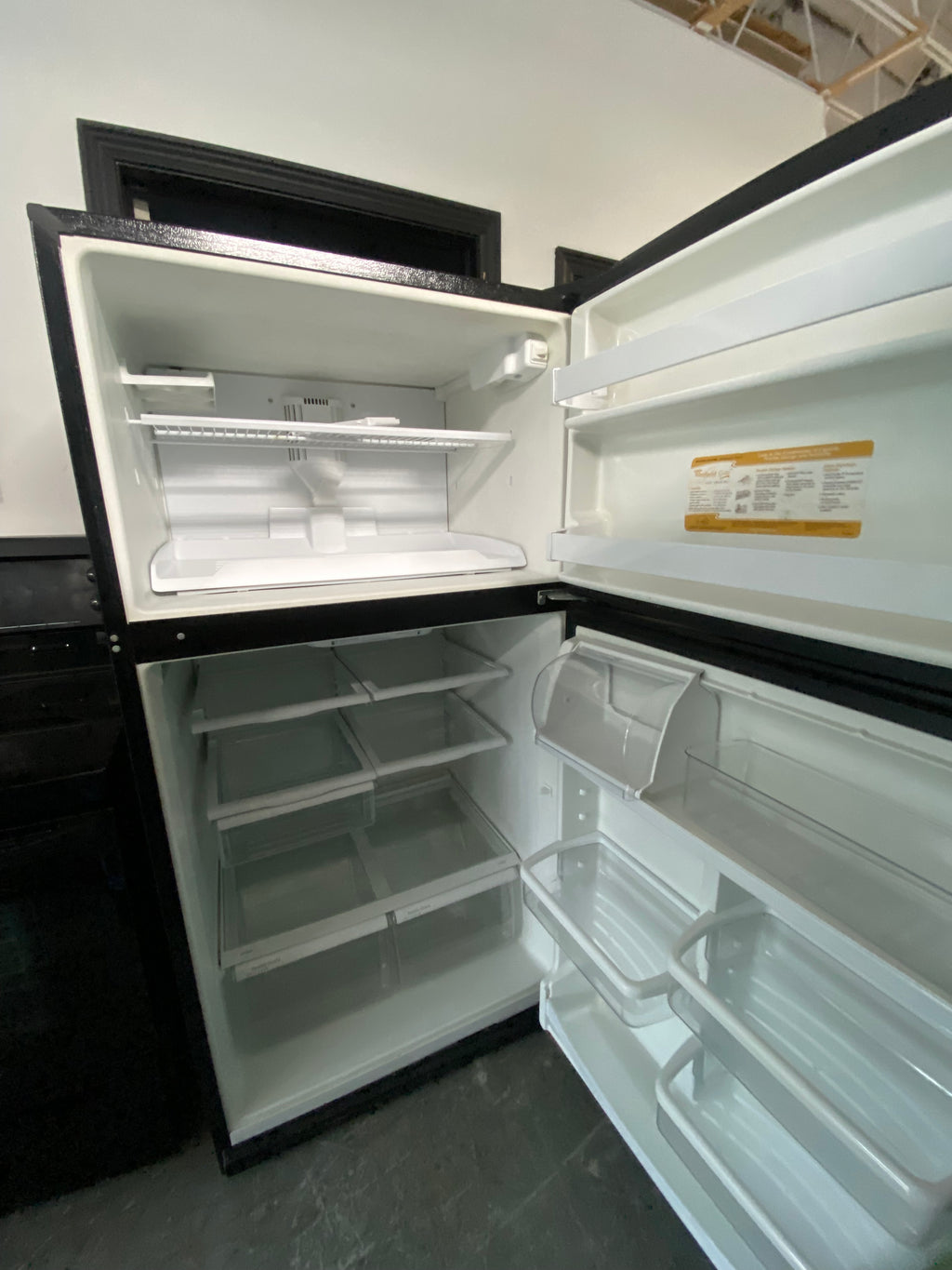 Black 33” Whirlpool GR2SHKXKB00 Fridge (Refurbished)
