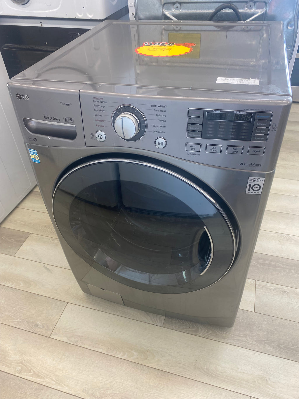 LG front load washer, Grey "Refurbished"