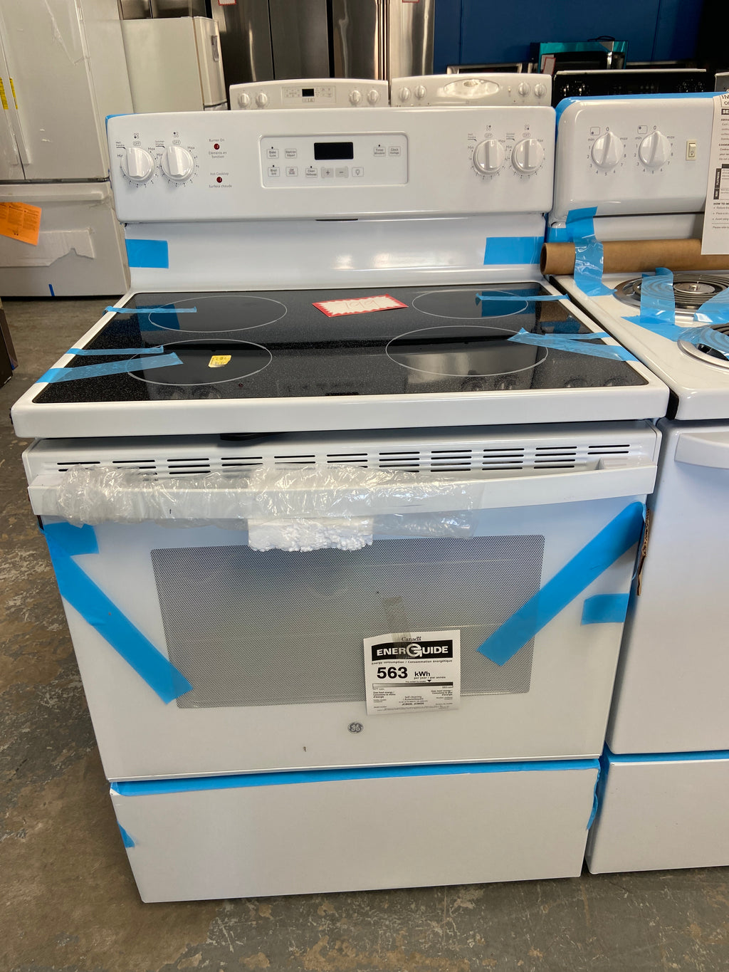 GE 30" Built-In Electric Cooktop White - JCB630DK9WW