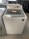 White GE GTW680BMM1WS Top Load Washer (Refurbished)
