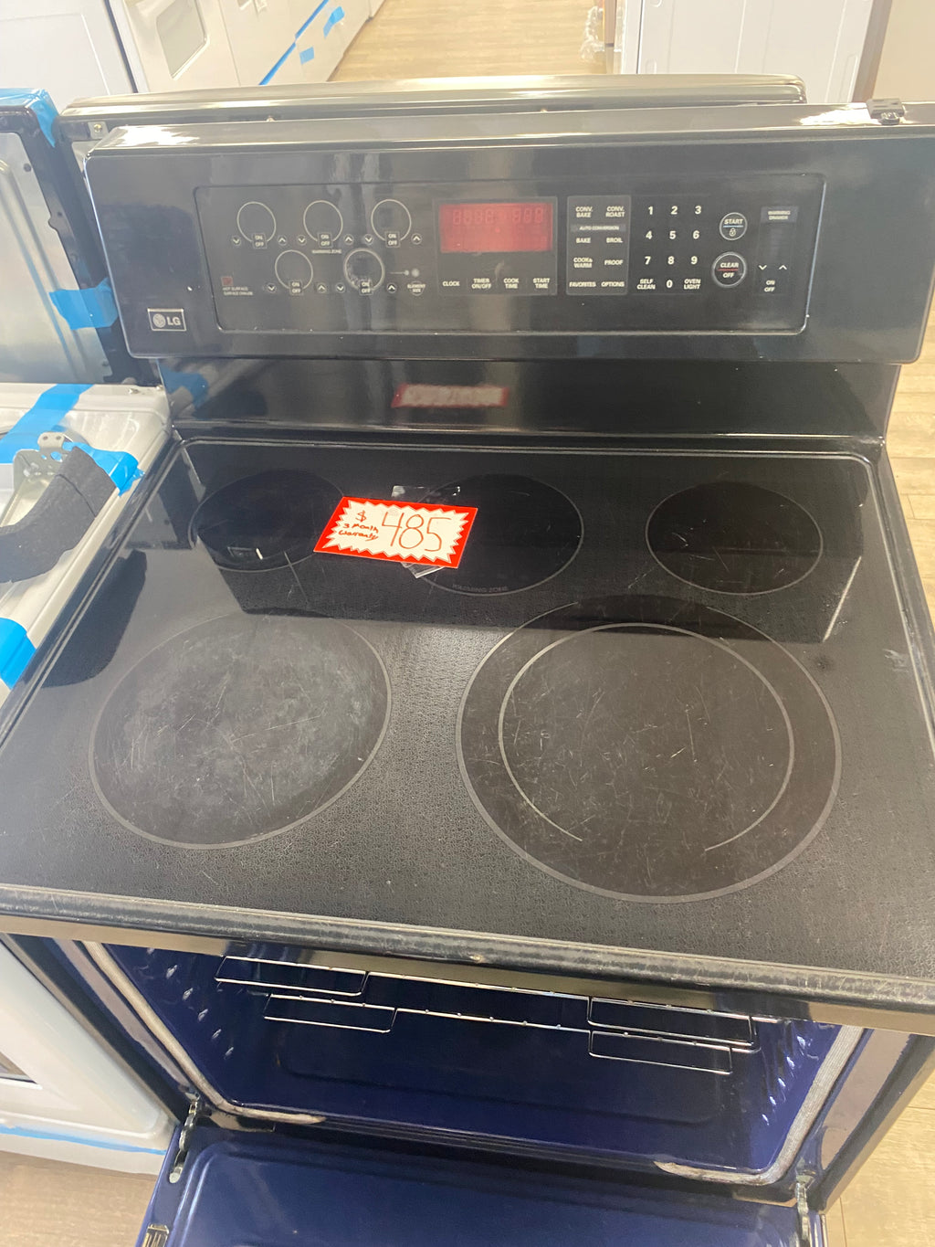 30” LG glass top stove