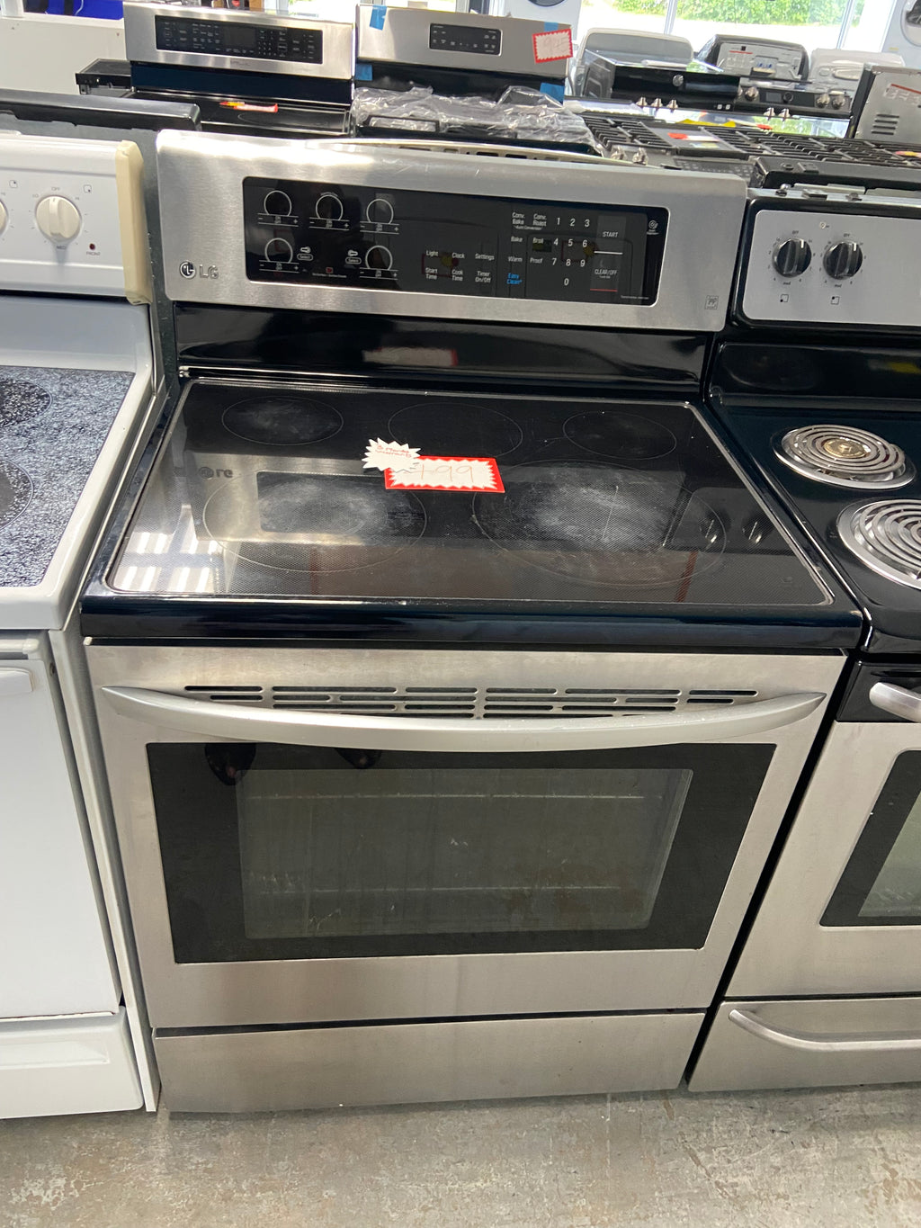 Stainless LG LRE3193ST/00 Glass Top Stove (Refurbished)