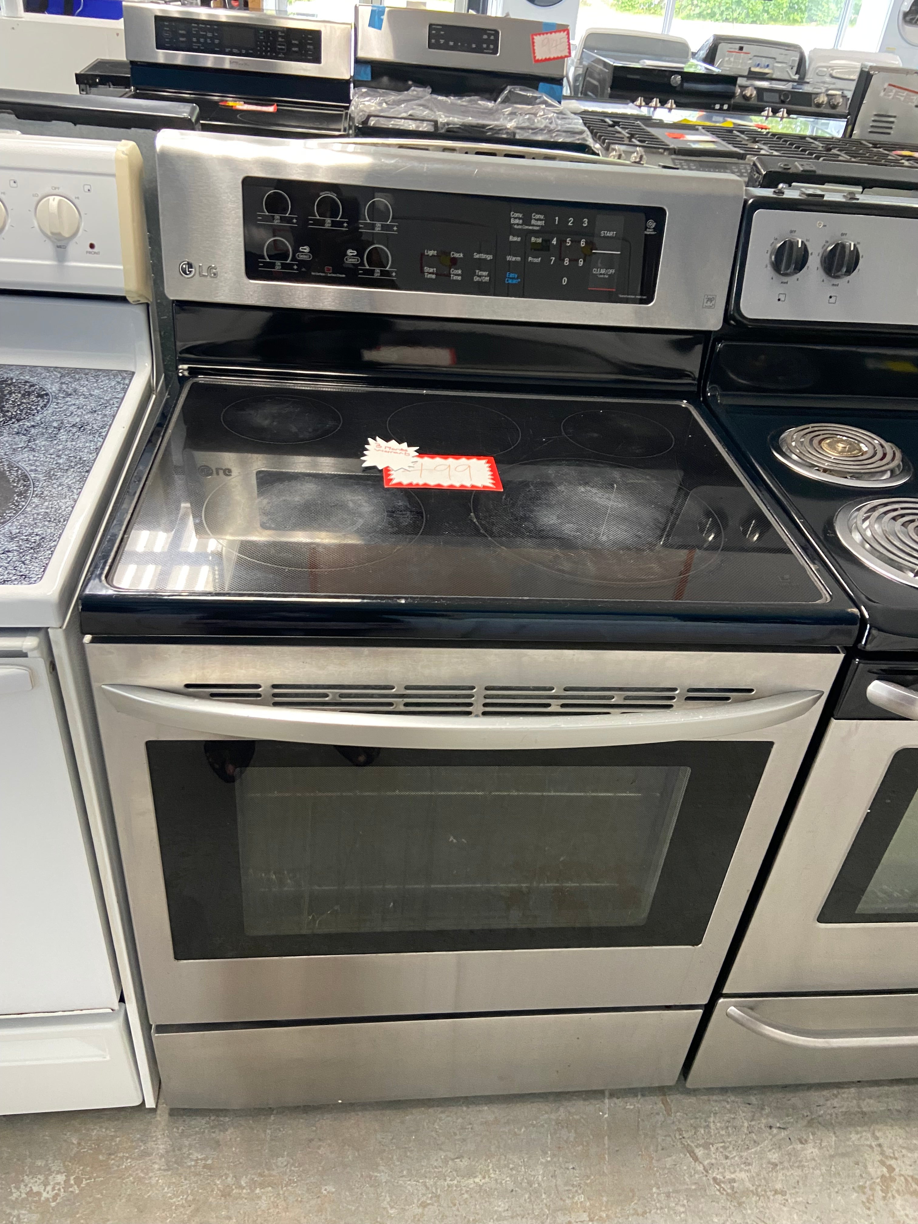Stainless LG LRE3193ST/00 Glass Top Stove (Refurbished)