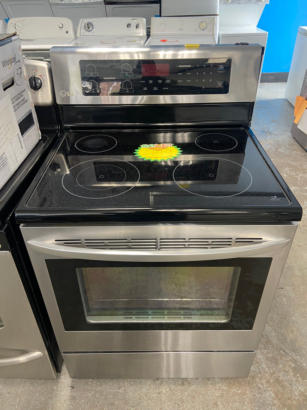 Stainless 30” LG LRE6321ST/00 Glass Top Stove (Refurbished)