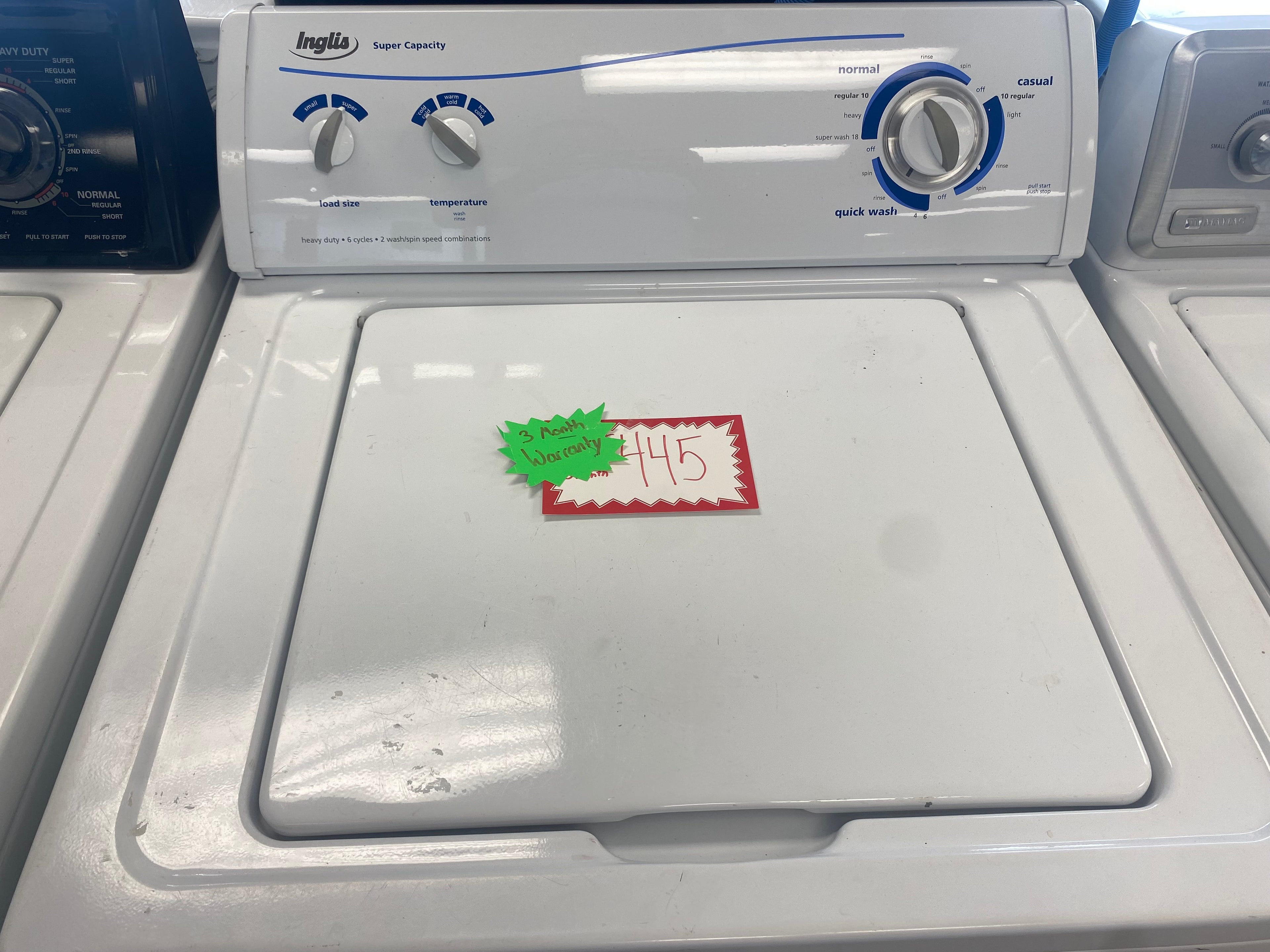 Inglis top load washer, White, "Refurbished"