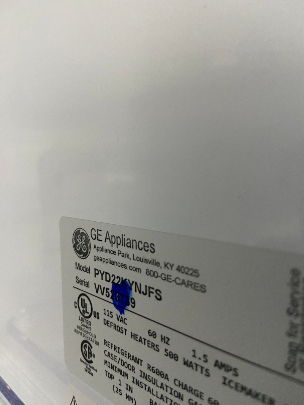 GE Brand New Stainless Fridge with Water dispenser