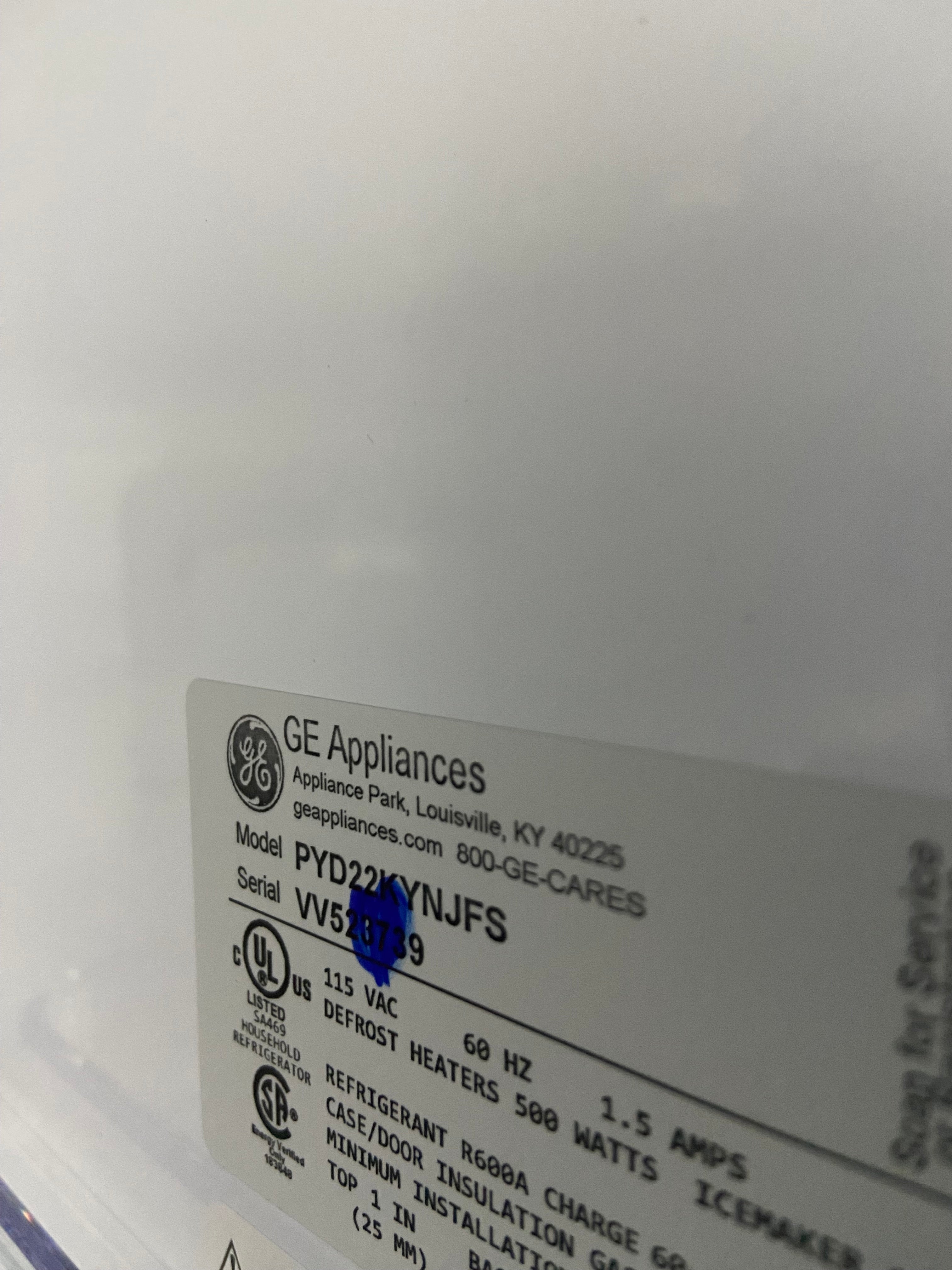 GE Brand New Stainless Fridge with Water dispenser