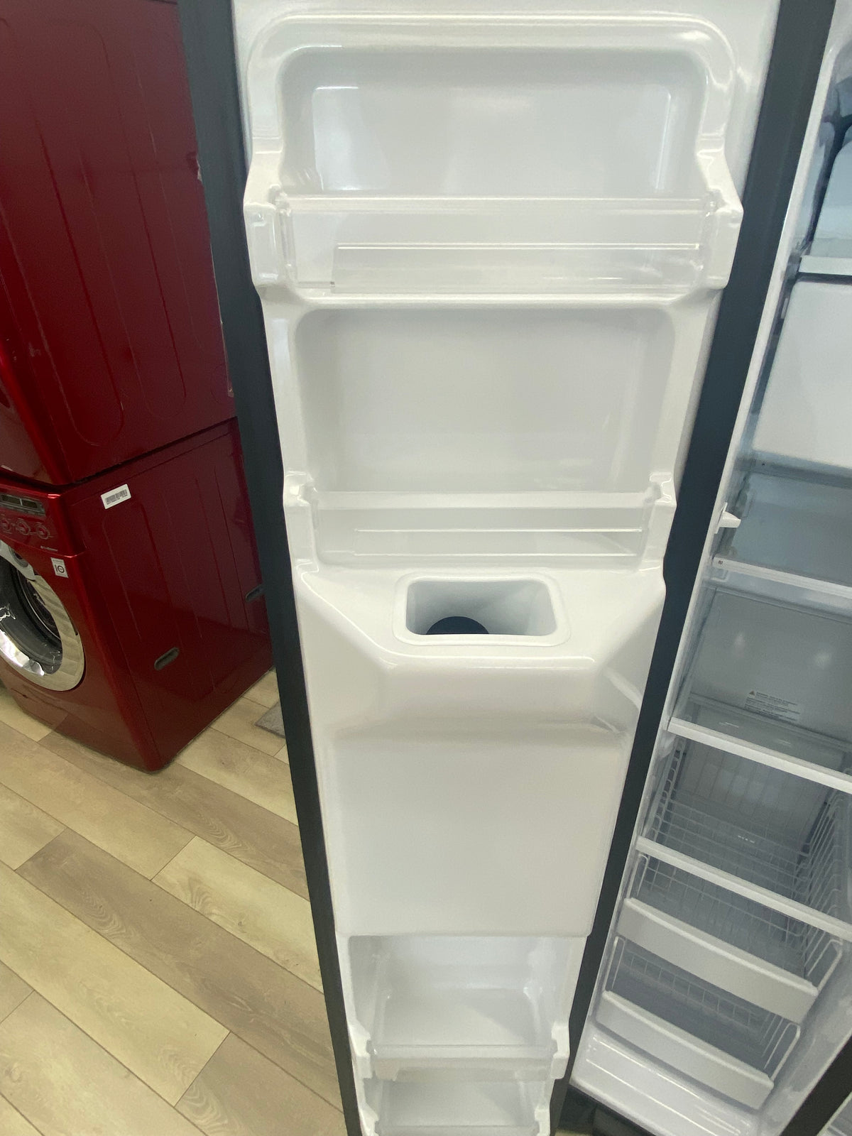 36” GE French door fridge, Stainless, side by side fridge/Freezer, "New"