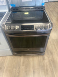 LG 30” dark Stainless Steel glass top slide in Stove, convection, self clean