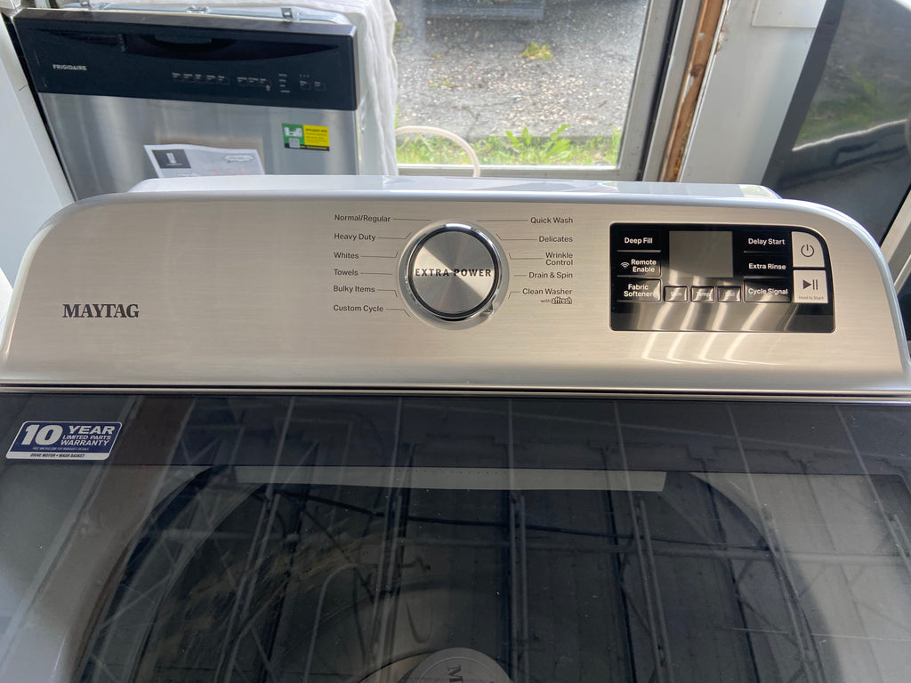 White Maytag MVW6230HW0 Top Load Washer, 27 inch Width, 5.4 cu. ft. Washer Capacity "Refurbished"