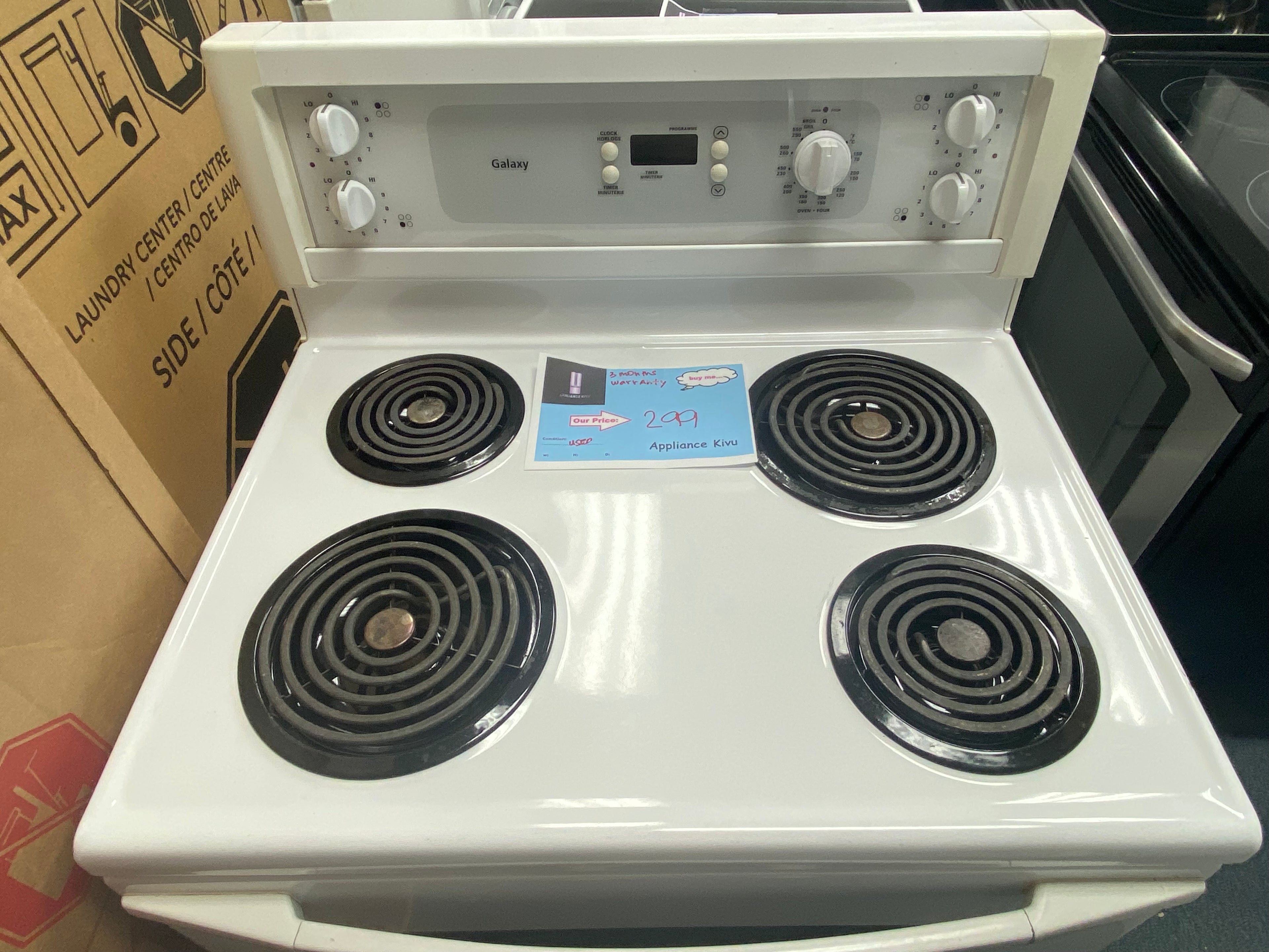 Galaxy coil top stove "Refurbished"