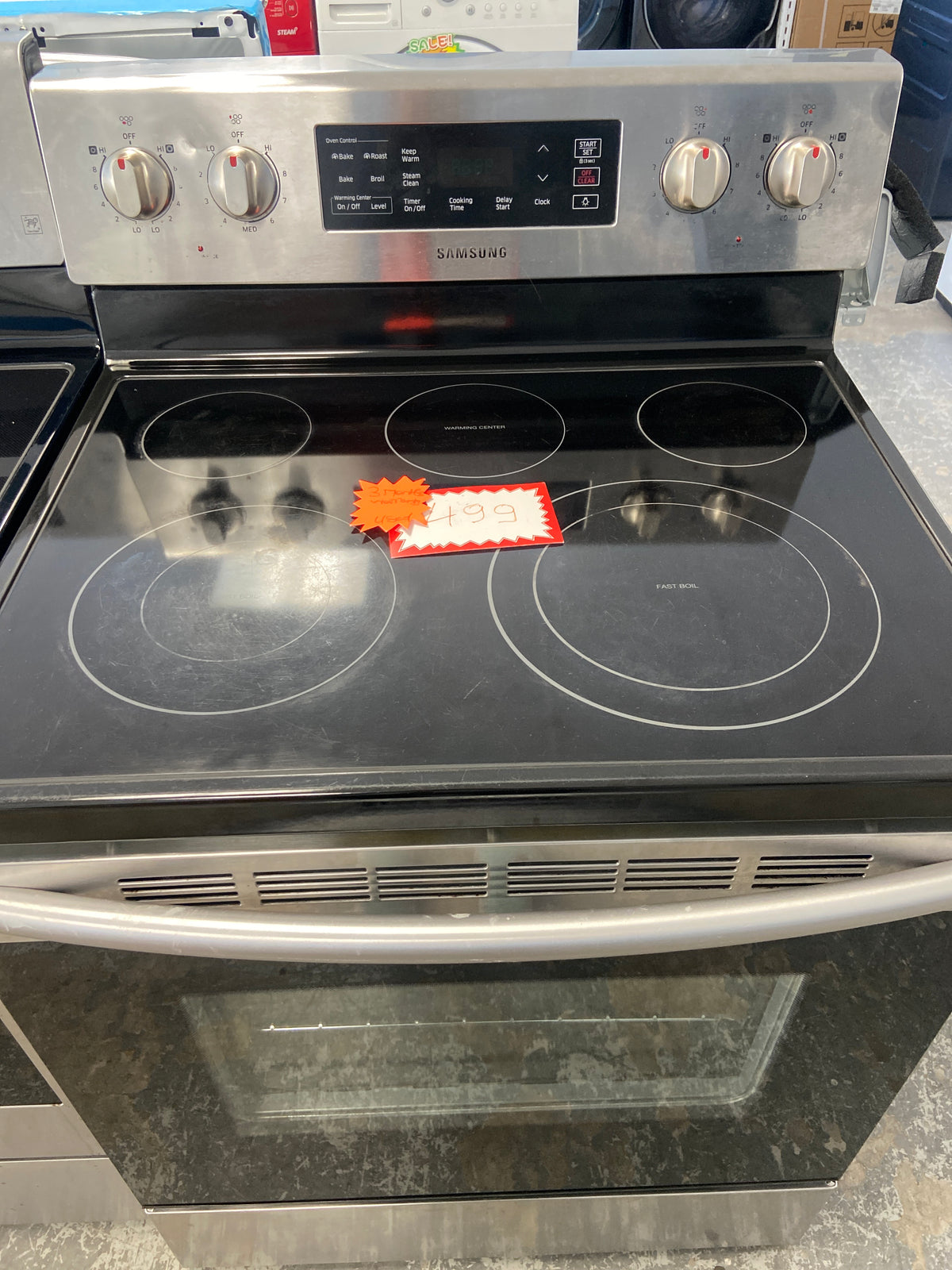 Samsung stainless stove, NE59K3321SS/AC, “Refurbished”, 3 Months Warranty