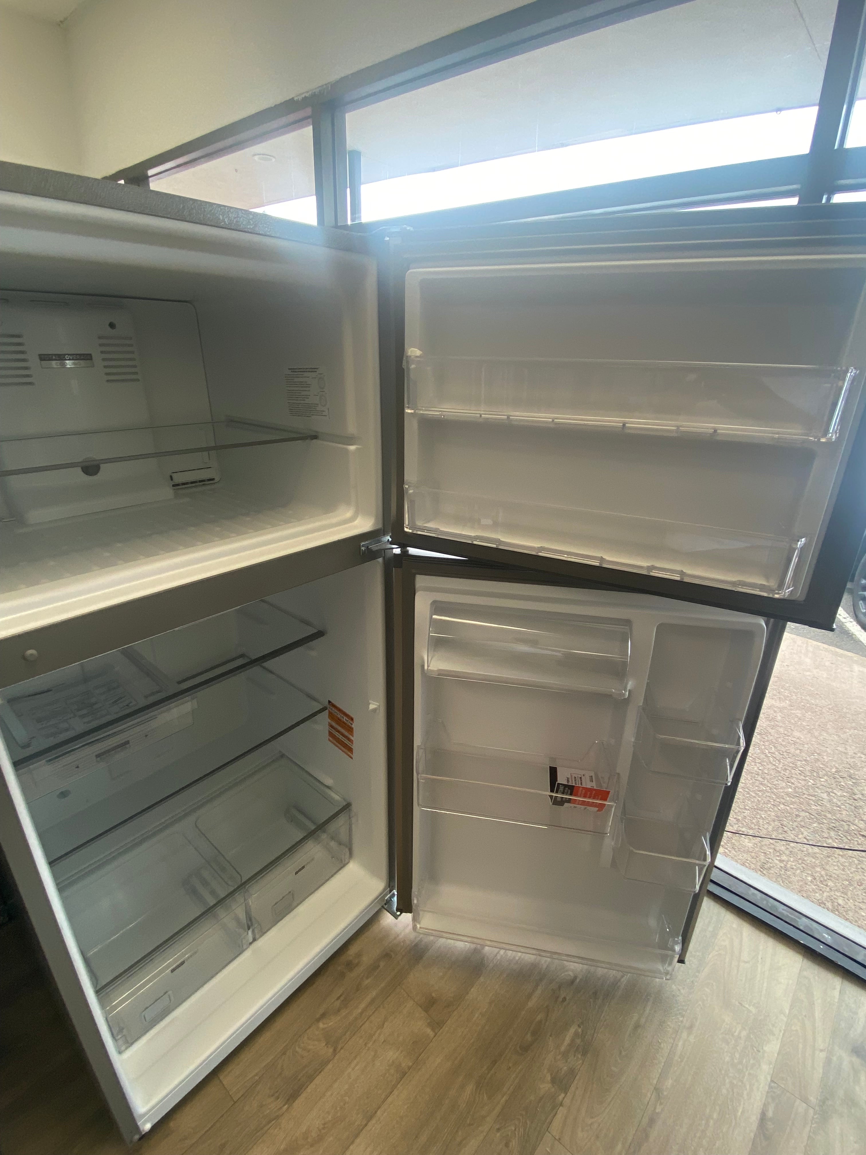 Stainless steel Whirlpool WRTX5419SZ00 Top Freezer Refrigerator, 30 inch Width, 19 cu. ft. Capacity