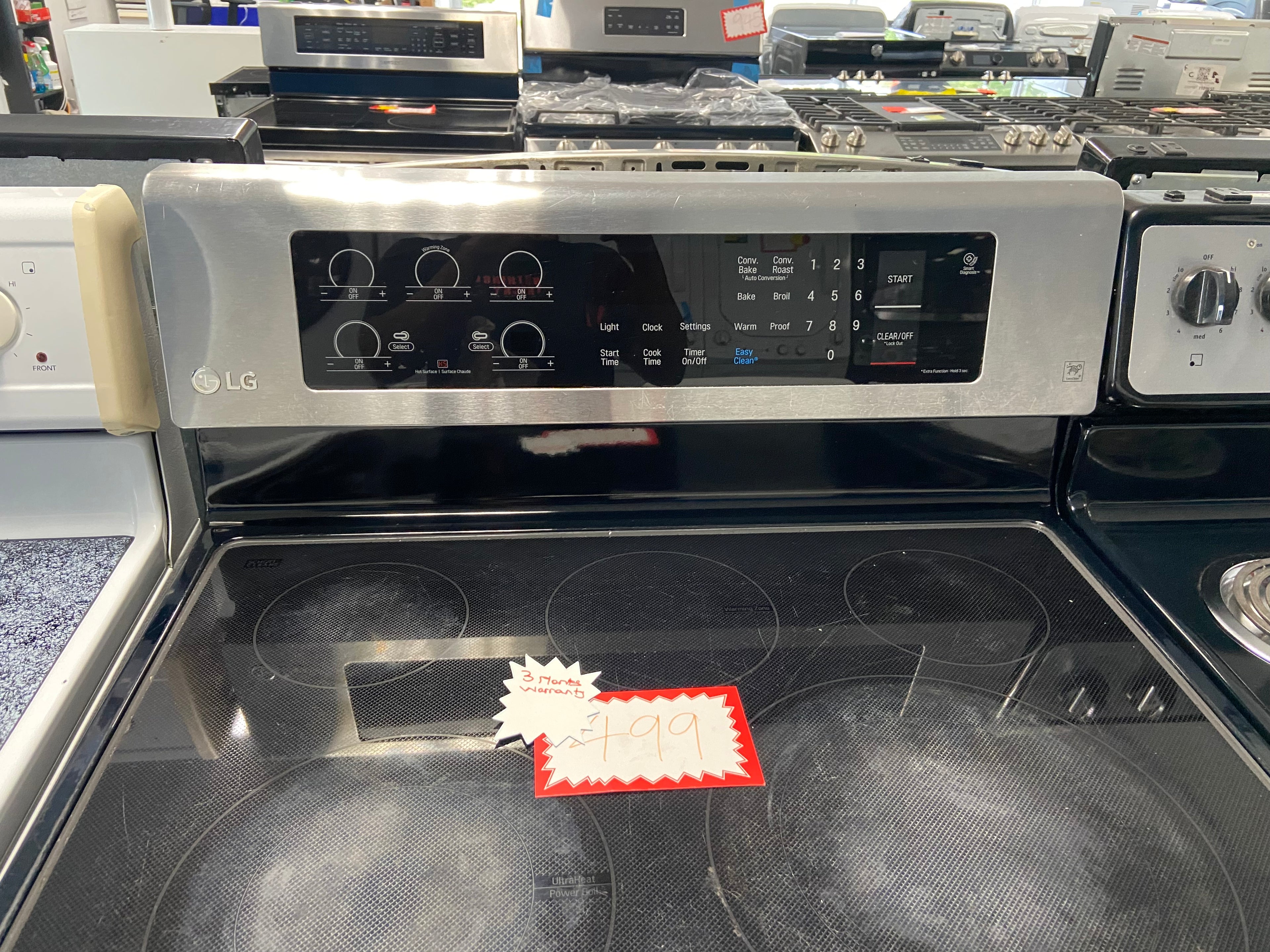 Stainless LG LRE3193ST/00 Glass Top Stove (Refurbished)