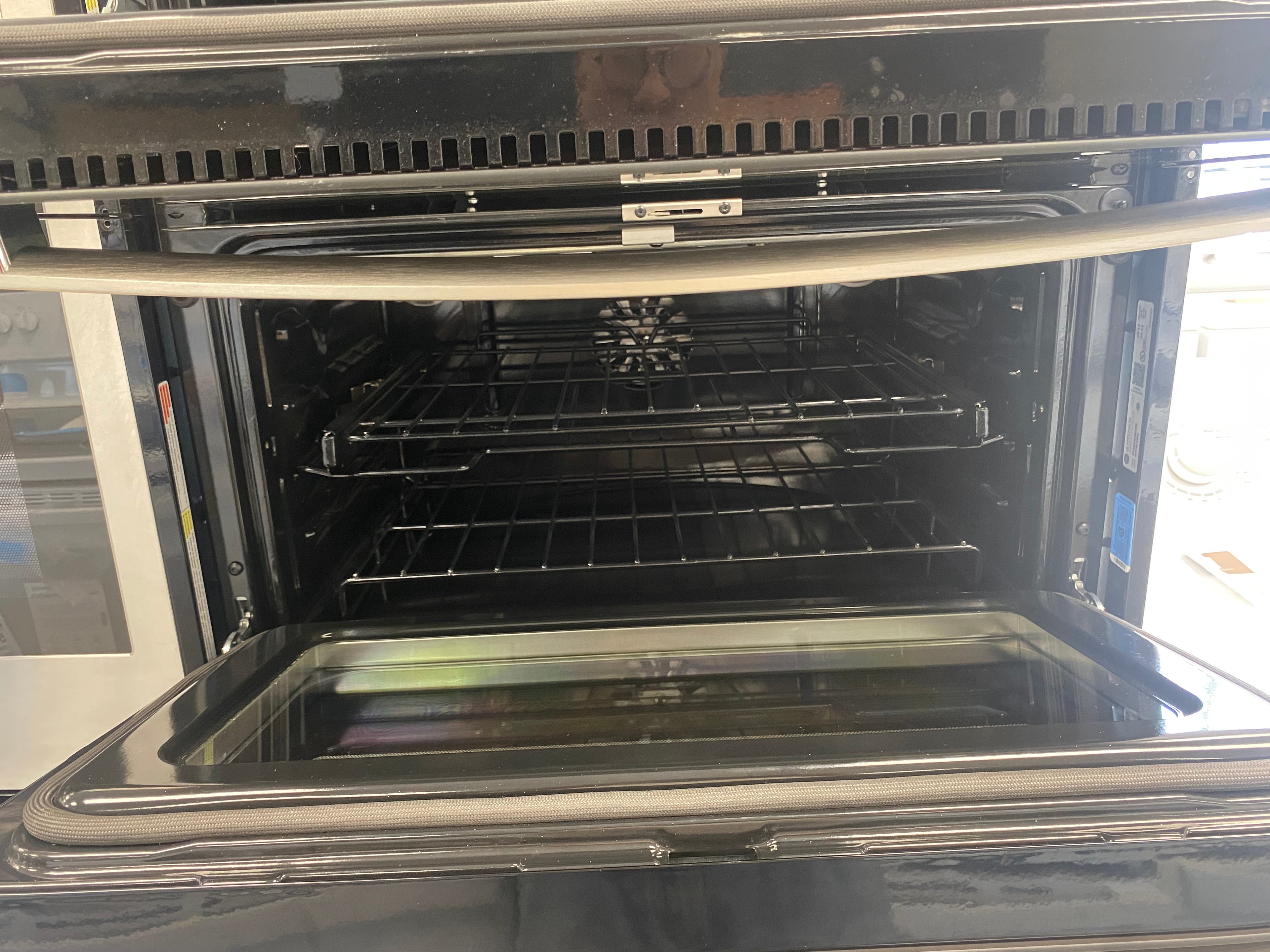 Profile 30" 5 Cu. Ft. Electric Two-In-One Wall Oven with True European Convection - Stainless - PTS9200S2NSS