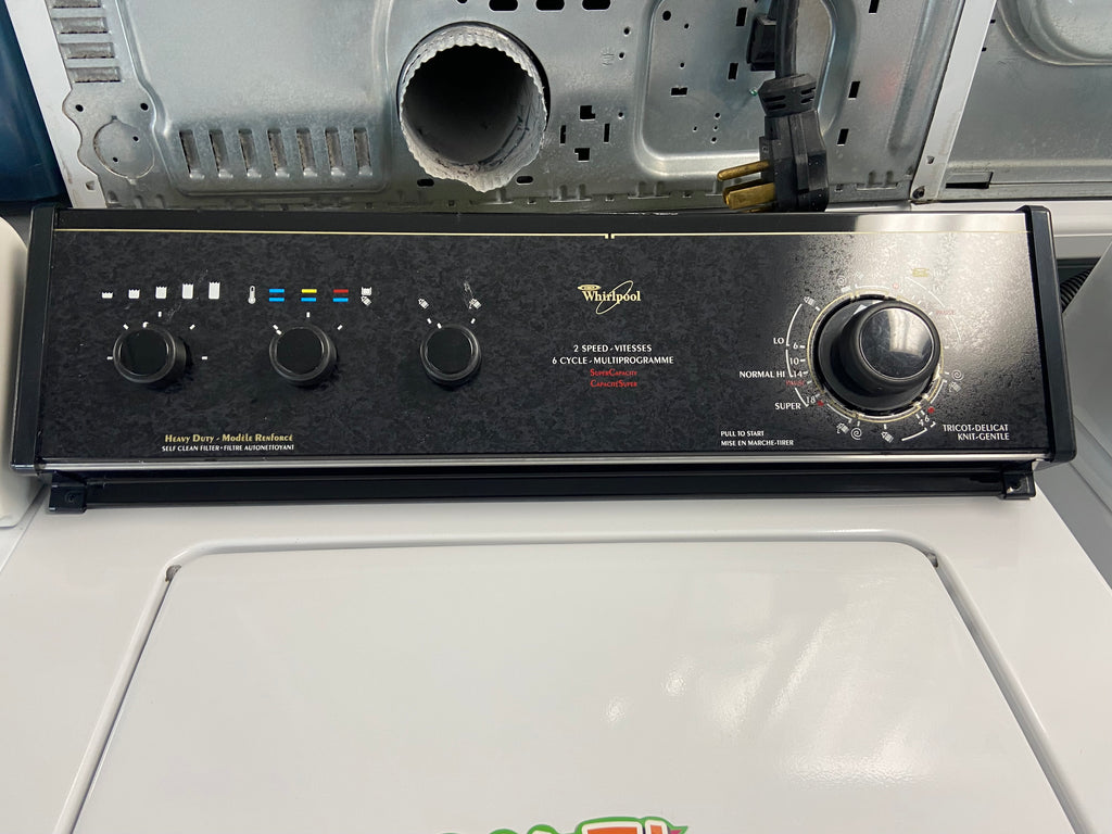 White Whirlpool WX46500 Top Load Washer (Refurbished)