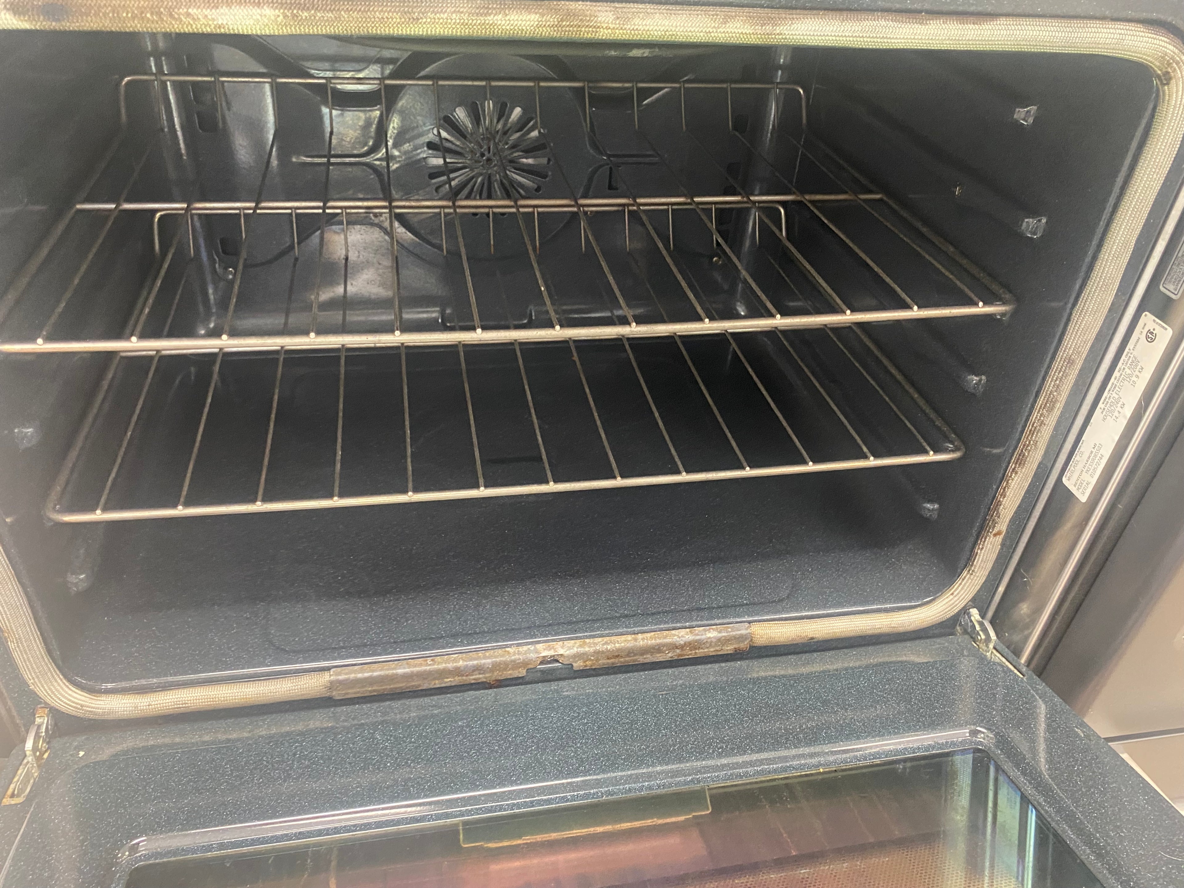 Kitchen Aid glass top stove, "Refurbished", slide in Stove.