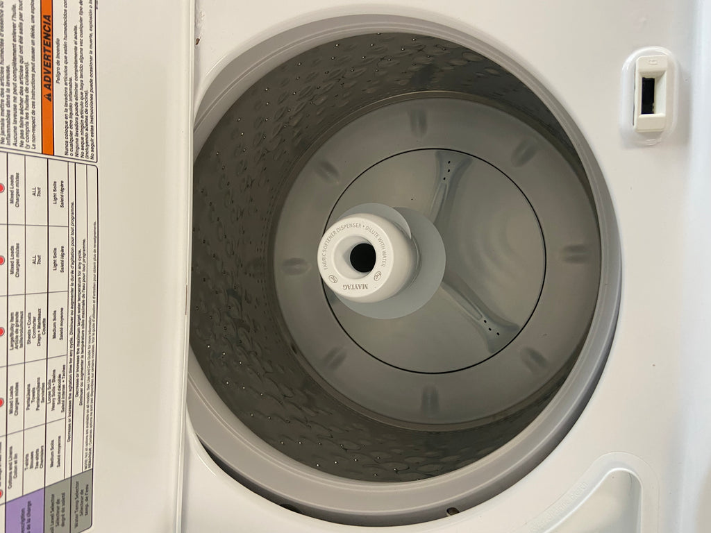 White Maytag MVWC565FW2 Top Load Washer, with agitator 4.9 cu. ft. capacity "Refurbished"