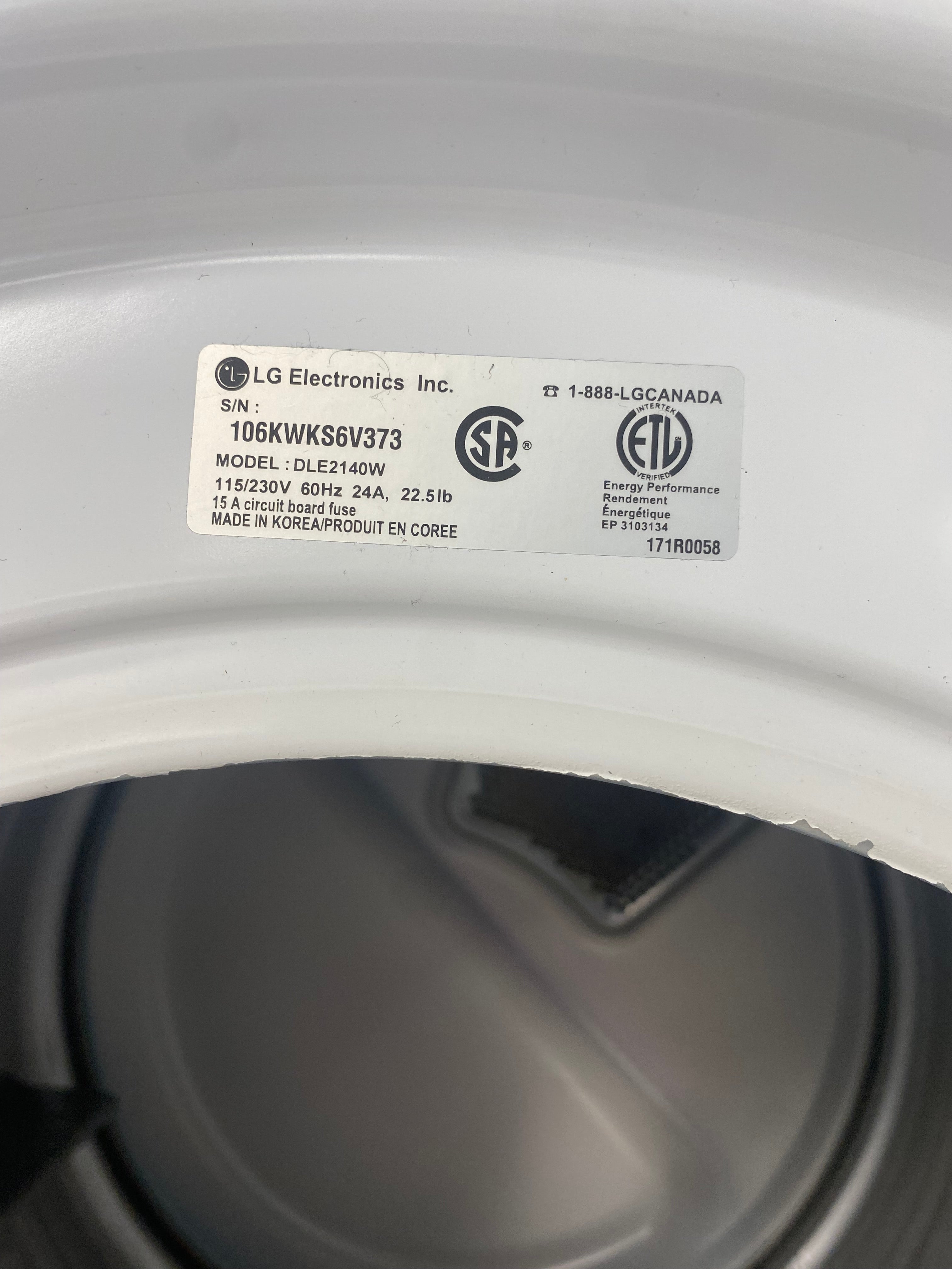 LG washer and dryer set