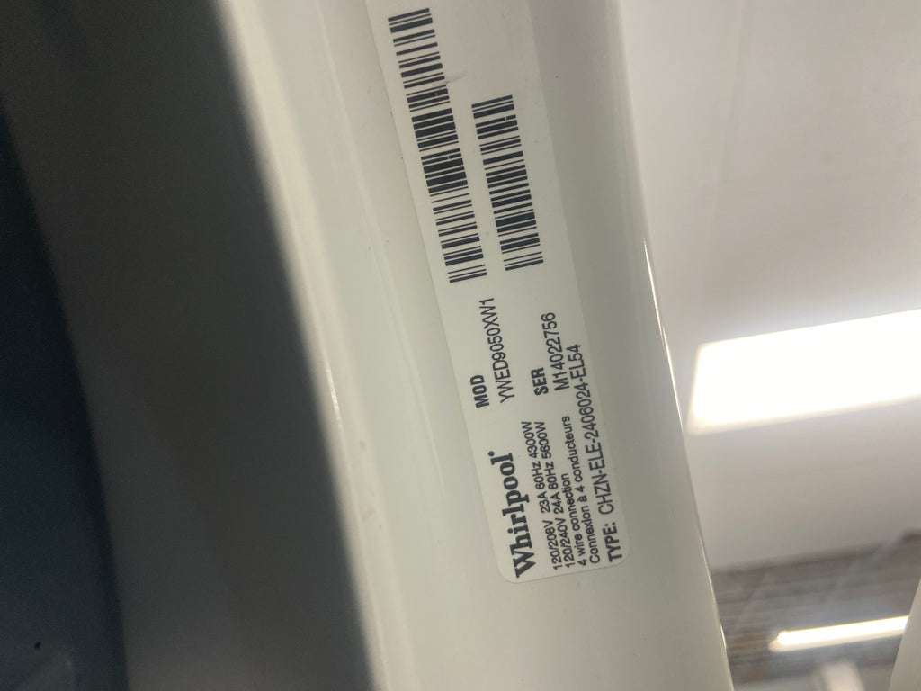 Whirlpool washer and dryer set, YWFW9050XW00 / YWED9050XW1, “Refurbished”, 3 Months Warranty