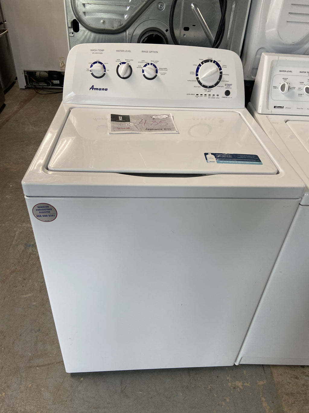 White Amana NTW4519JW2 Top Load Washer (Refurbished)