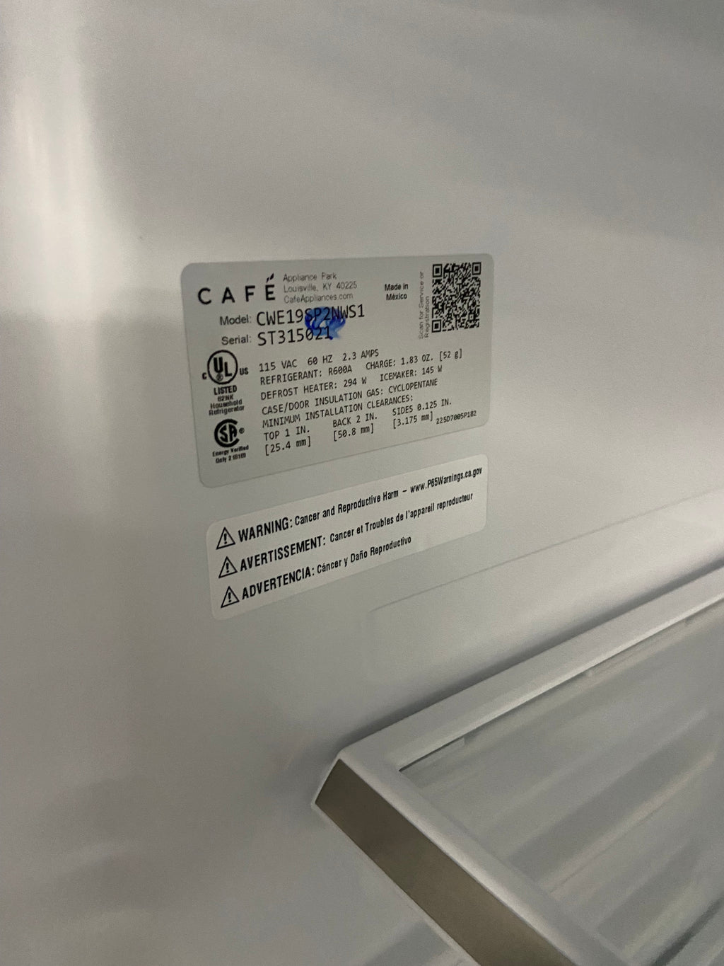 GE cafe Stainless fridge