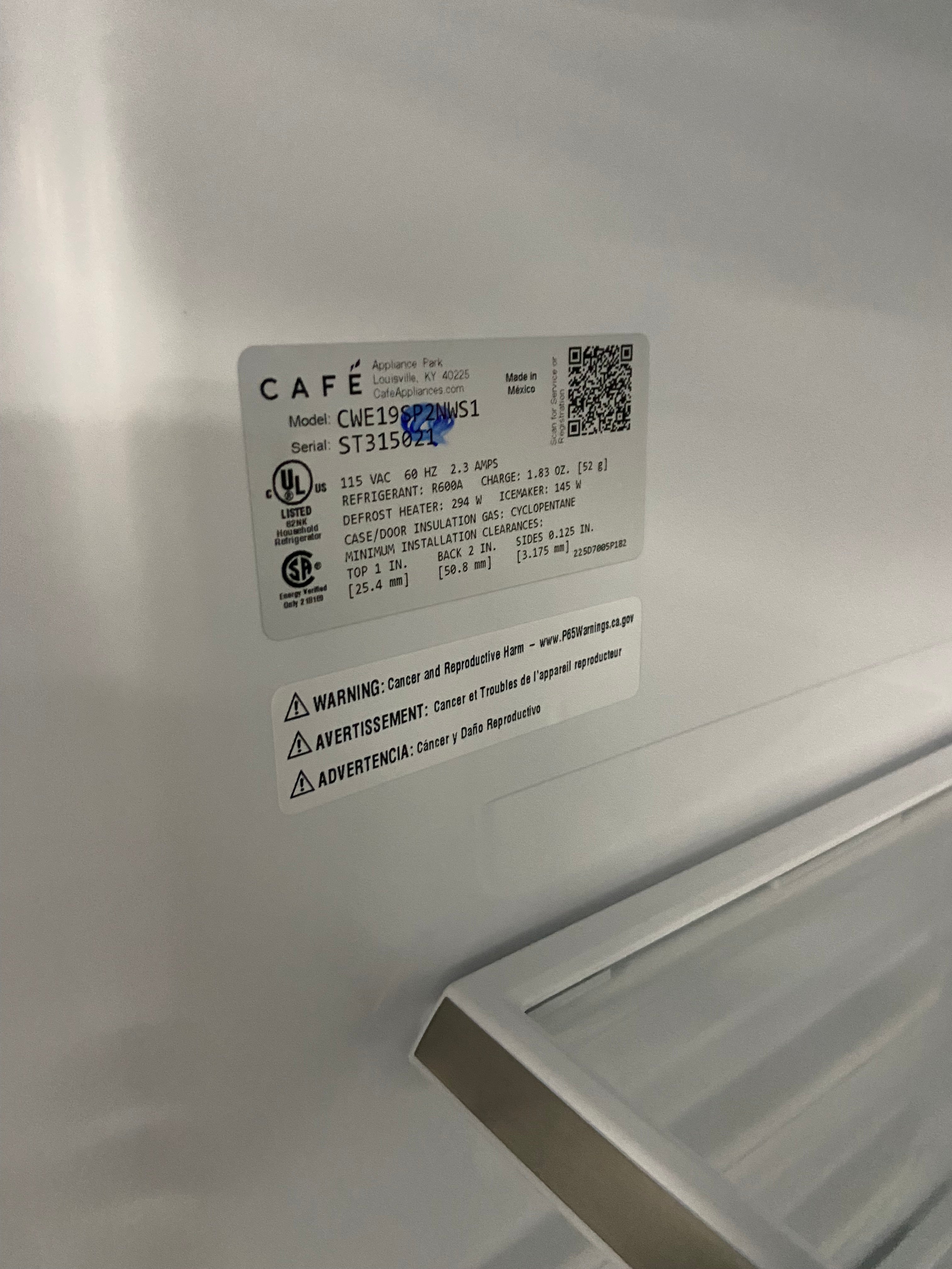 GE cafe Stainless fridge