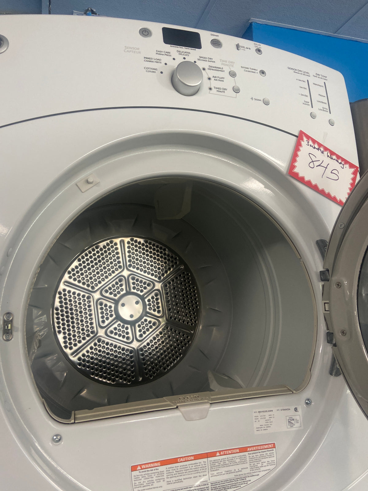 GE washer and dryer, GBVH5300K2WW /  PBVH520EJ0WW,  “Refurbished”, 3 Months warranty