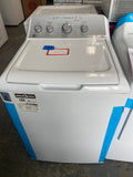 GE white top load washer, he(high efficiency marked), deep fill, up to super large capacity for loading, “Open Box”, 6 Months Warranty.