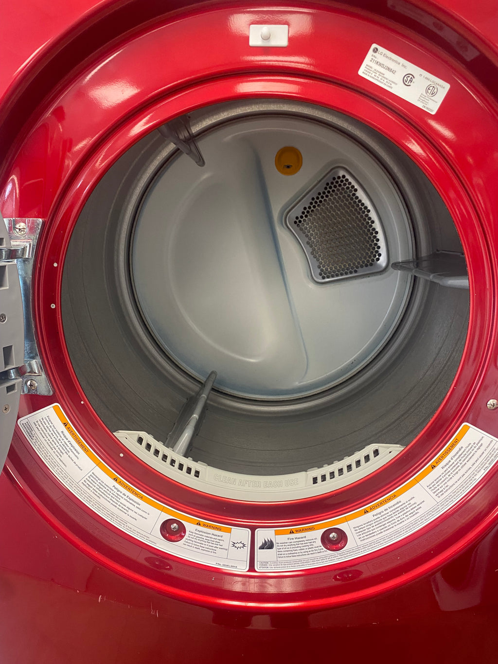 LG stackable washer and dryer