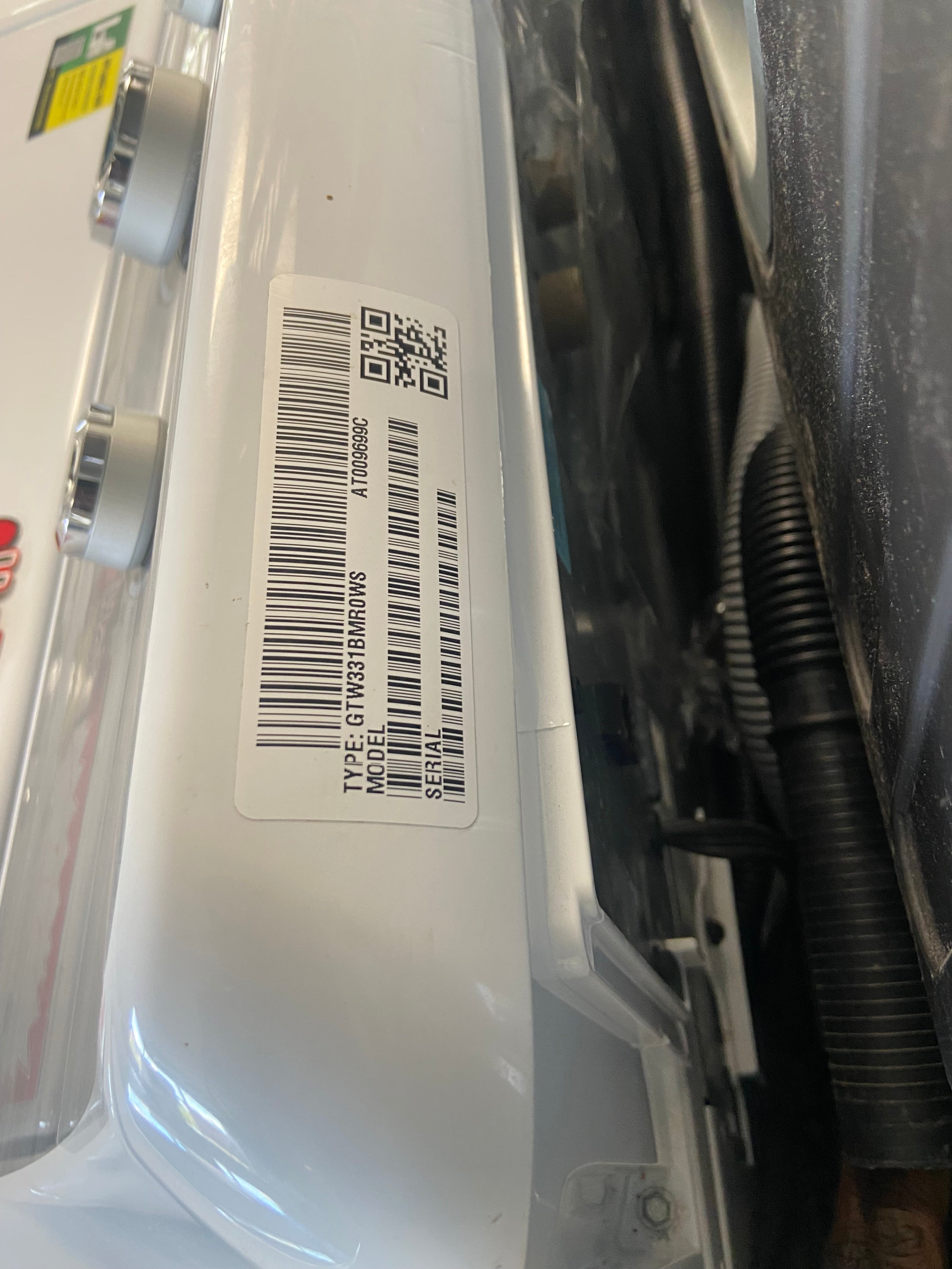 White 27” GE GTW331BMROWS Top Load Washer (Refurbished)