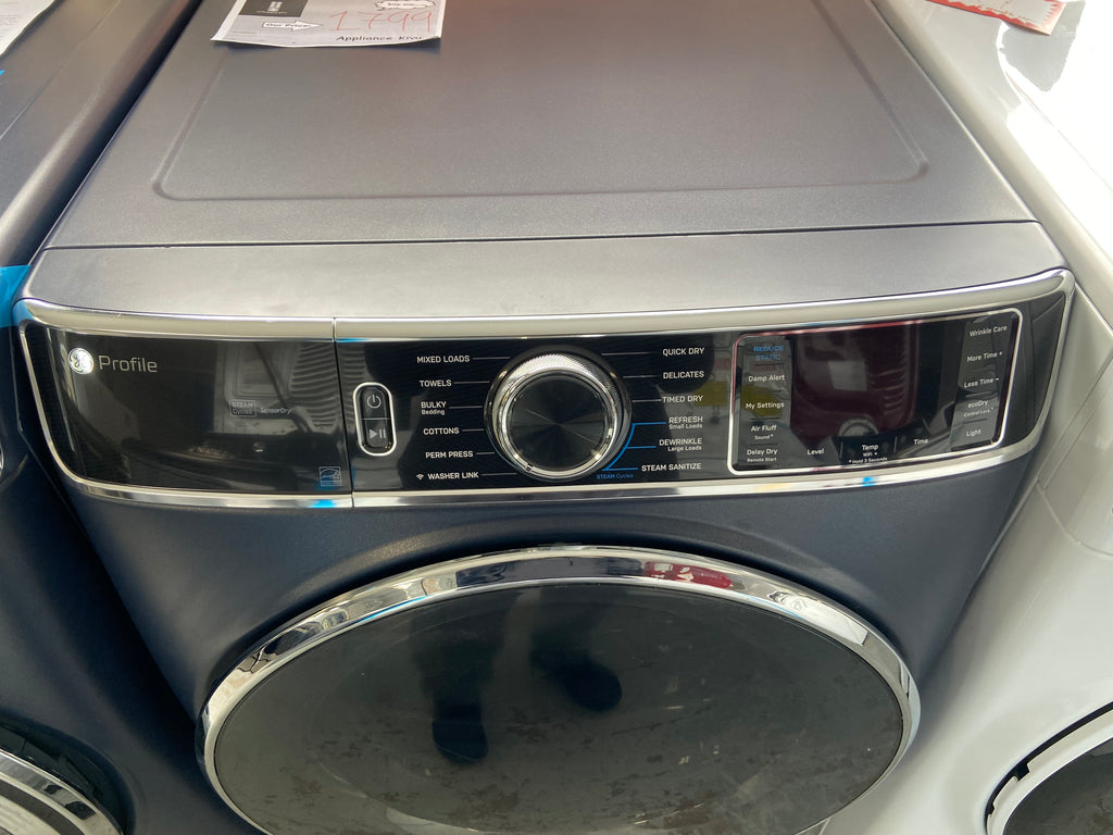 GE Profile PFW870SPV0RS Front Load Washer, 28 inch Width, 6.1 cu. ft. GE Profile PFD87ESMV0RS Electric Dryer, 7.8 cu. ft. Dryer Capacity, 12 Dry Cycles