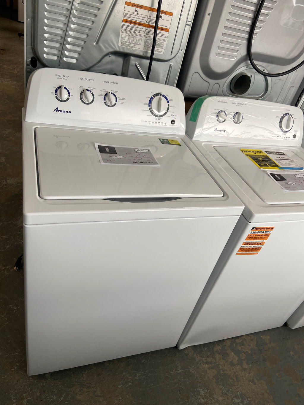 Amana NTW4519JW2 Top Load Washer, 28 inch Width, 4.3 cu. ft. Washer Capacity, 770 RPM Washer Spin Speed, 14 Wash Cycles, 5 Temperature Settings, Water Heater, White colour