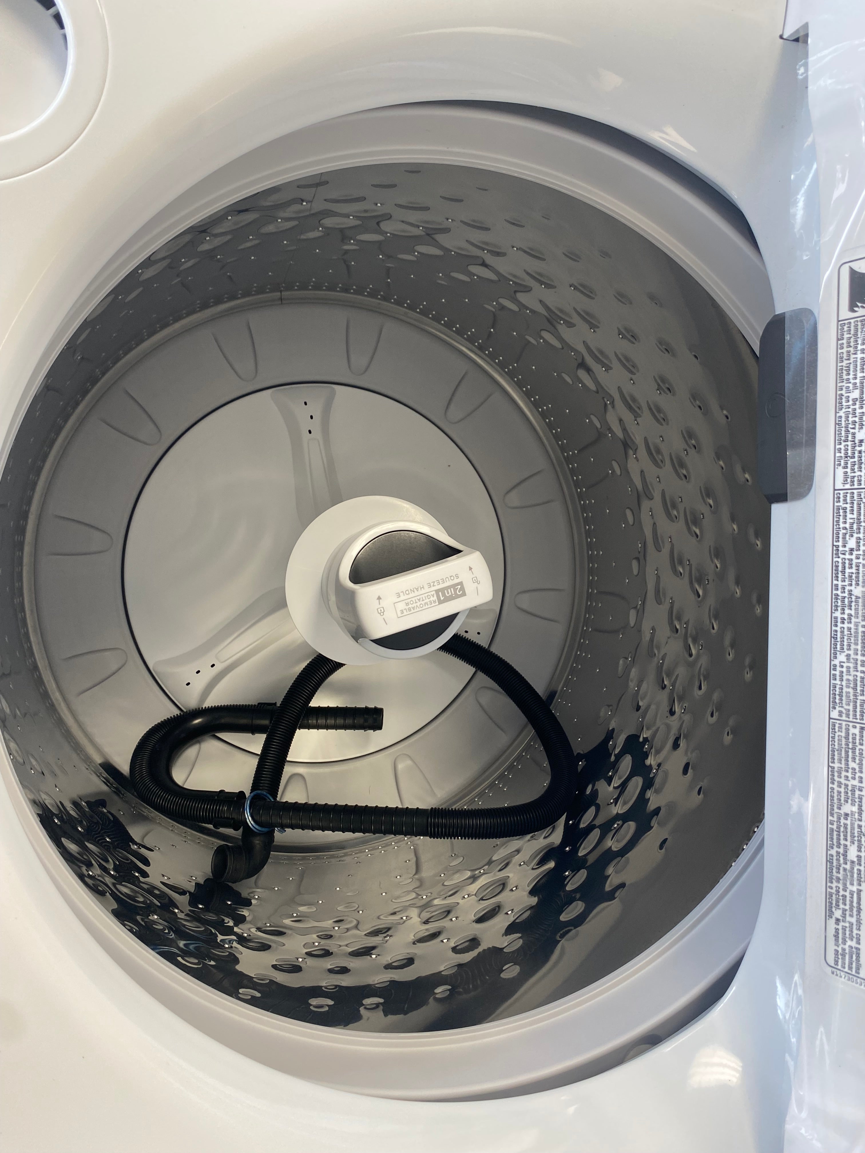 4.7-4.8 Cu. Ft. Top Load Washer with 2 in 1 Removable Agitator WTW5057LW1 Factory certified