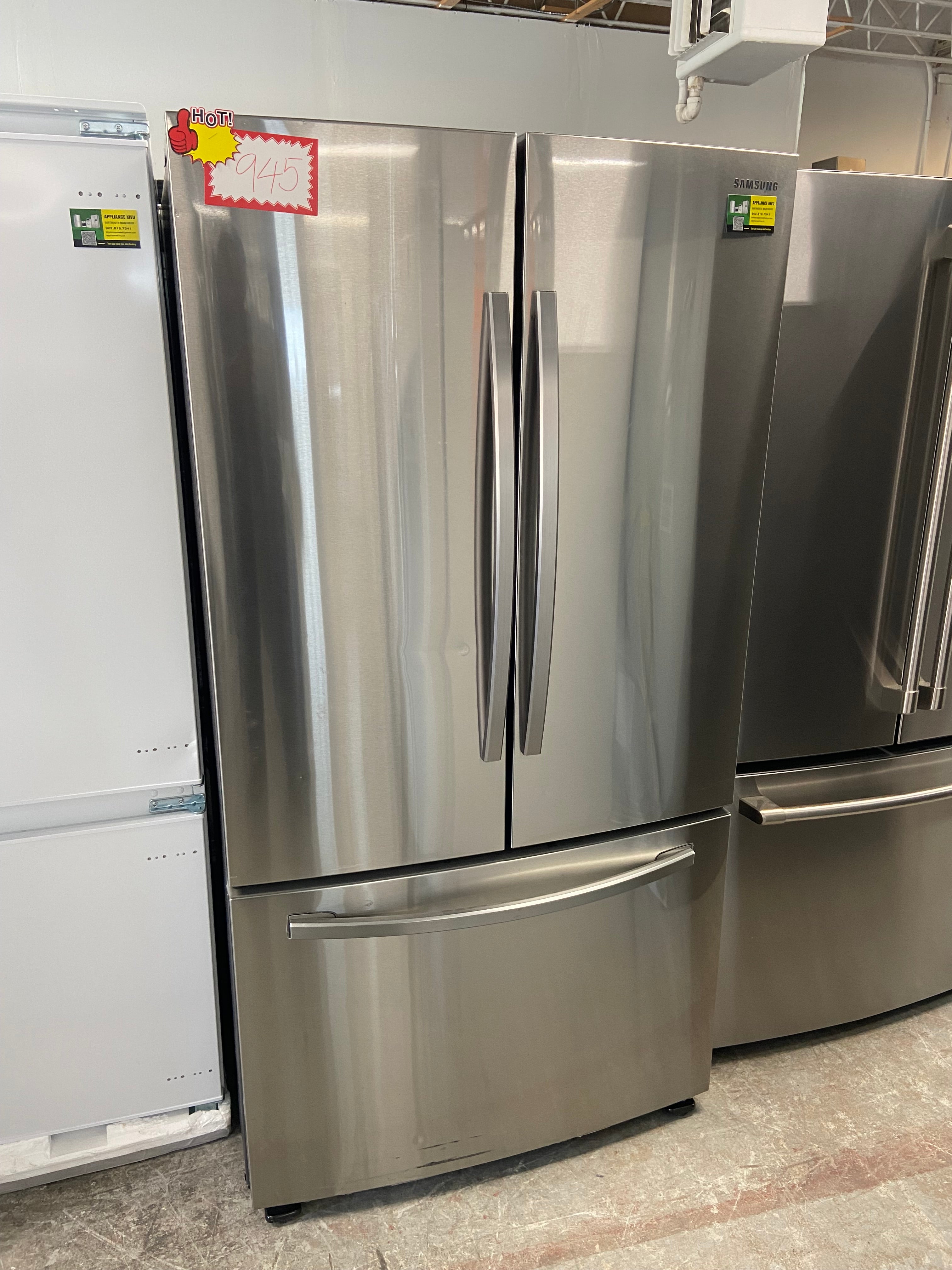 36” Stainless Steel Samsung French door fridge All-Around cooling “Refurbished”