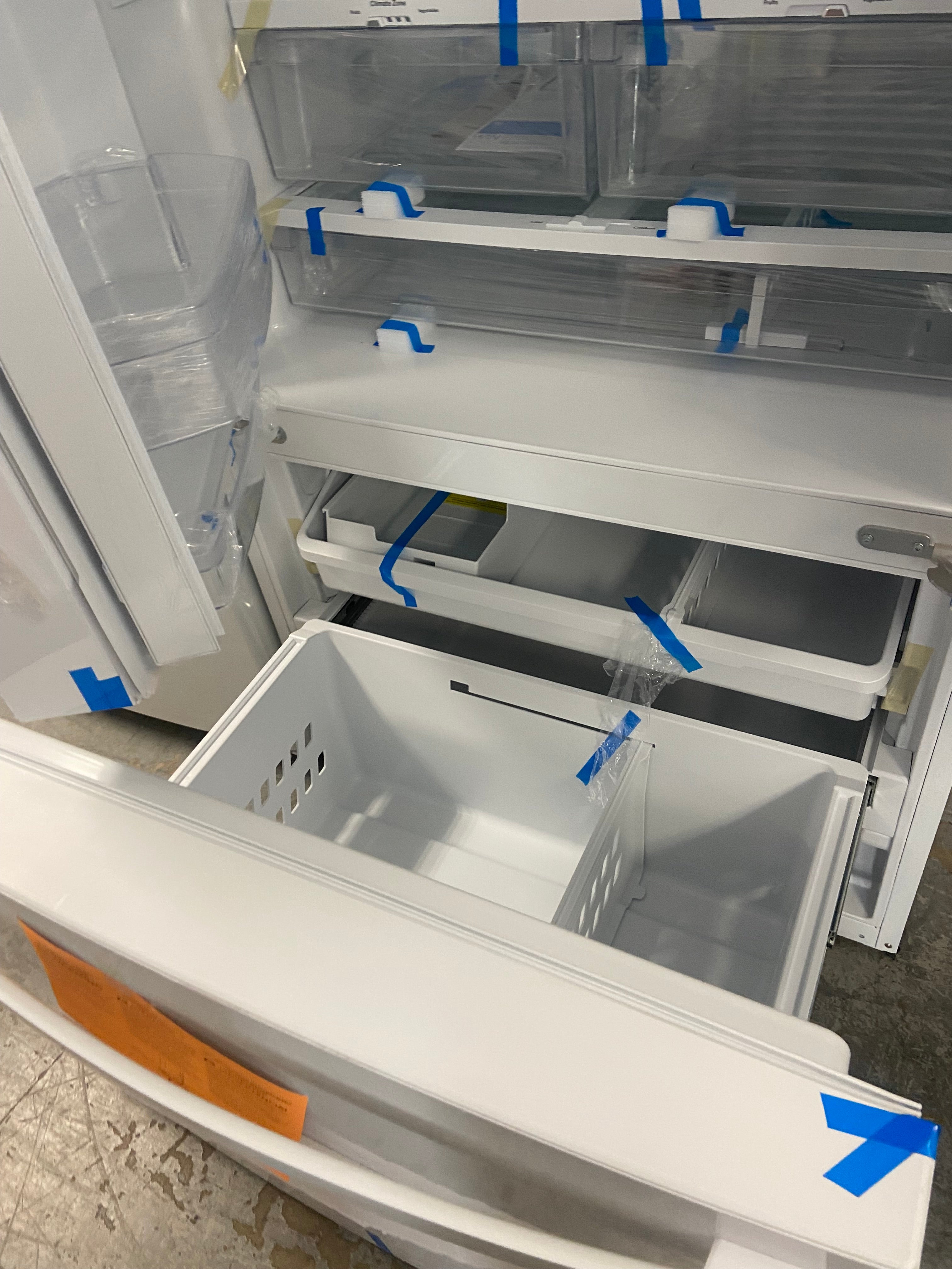 White Brand New GE fridge