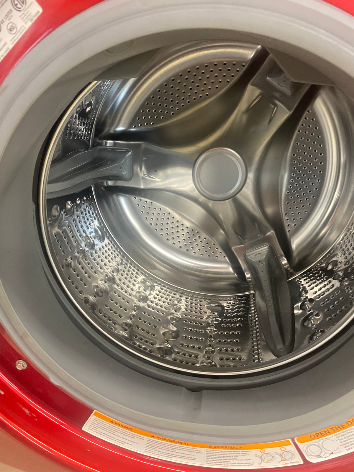 LG washer and dryer, Red in Color, Stackable, "Refurbished"