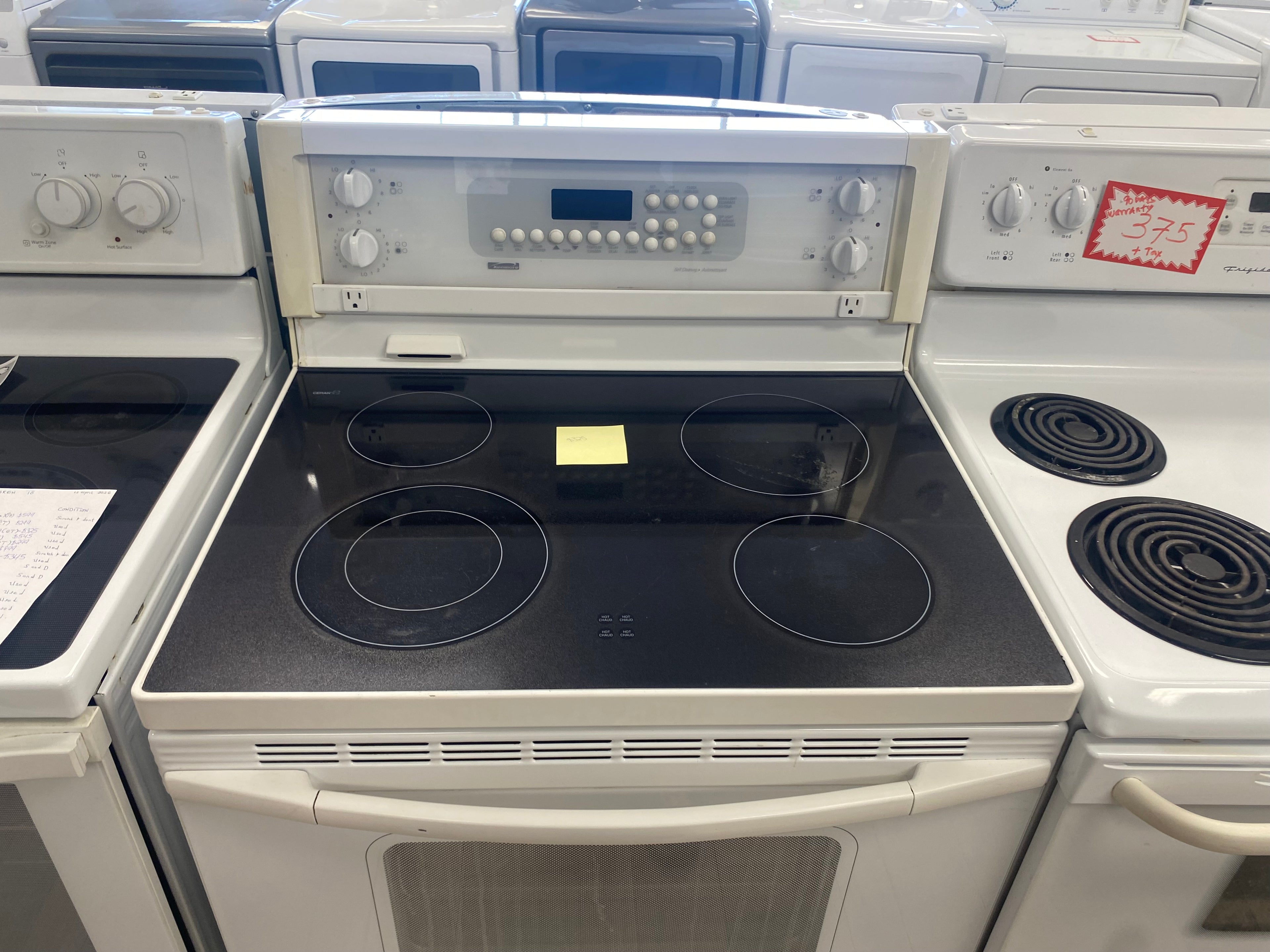 Kenmore 30” Glass Top Stove