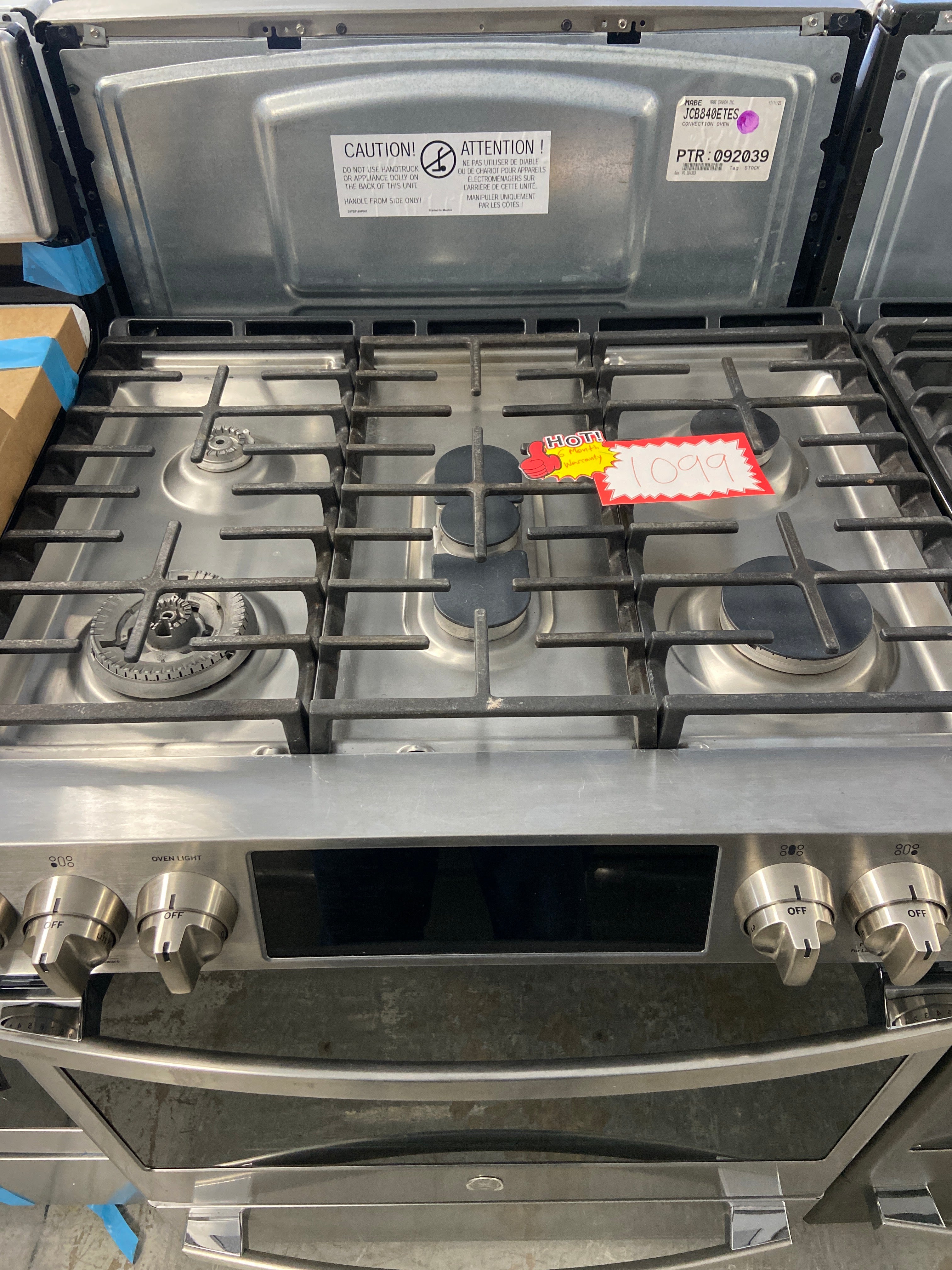 GE 30" Built-In Gas Cooktop Stainless Steel - PCGS930YP3FS