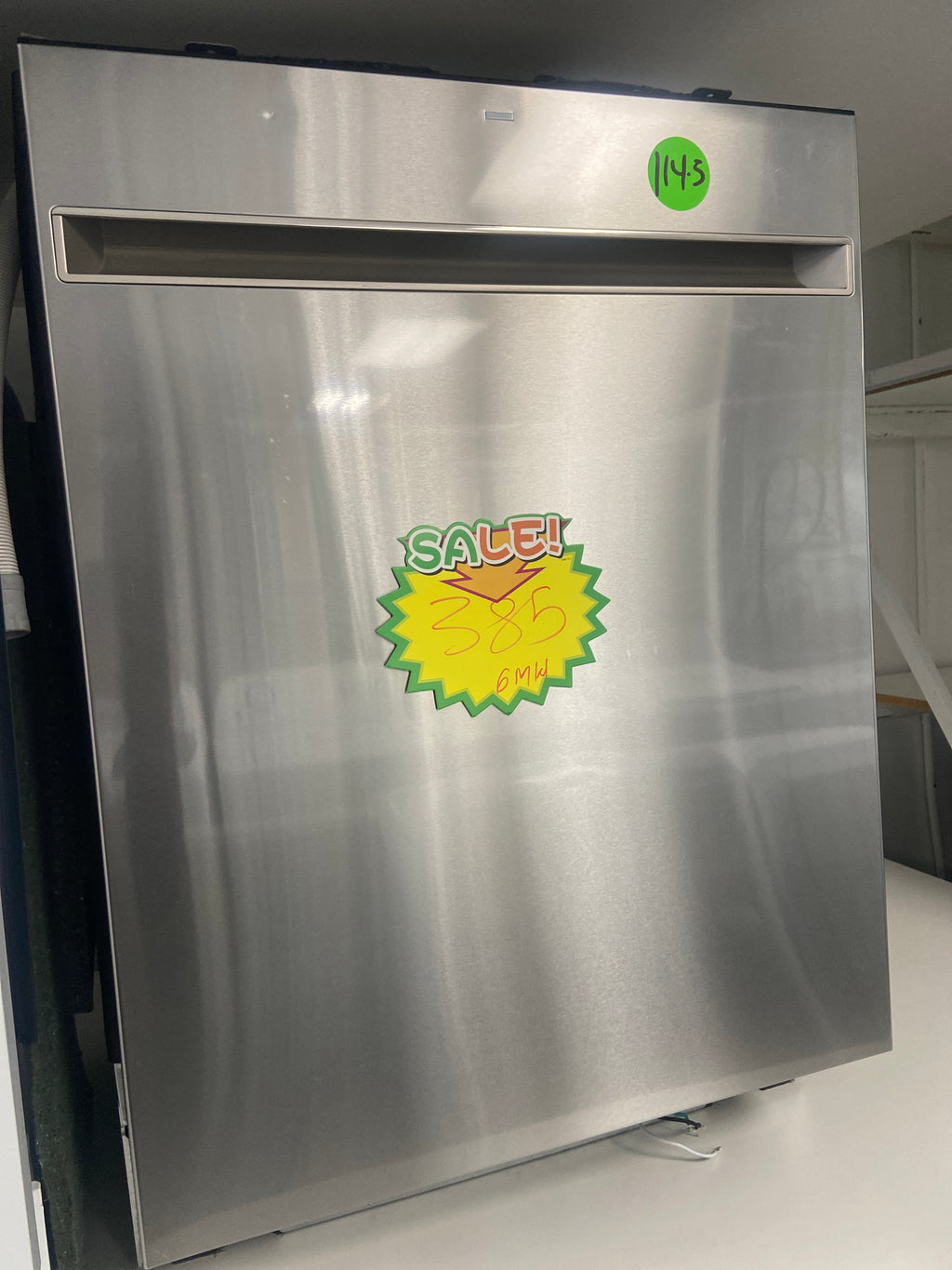 GE stainless dishwasher, “Open Box”, 6 Months warranty