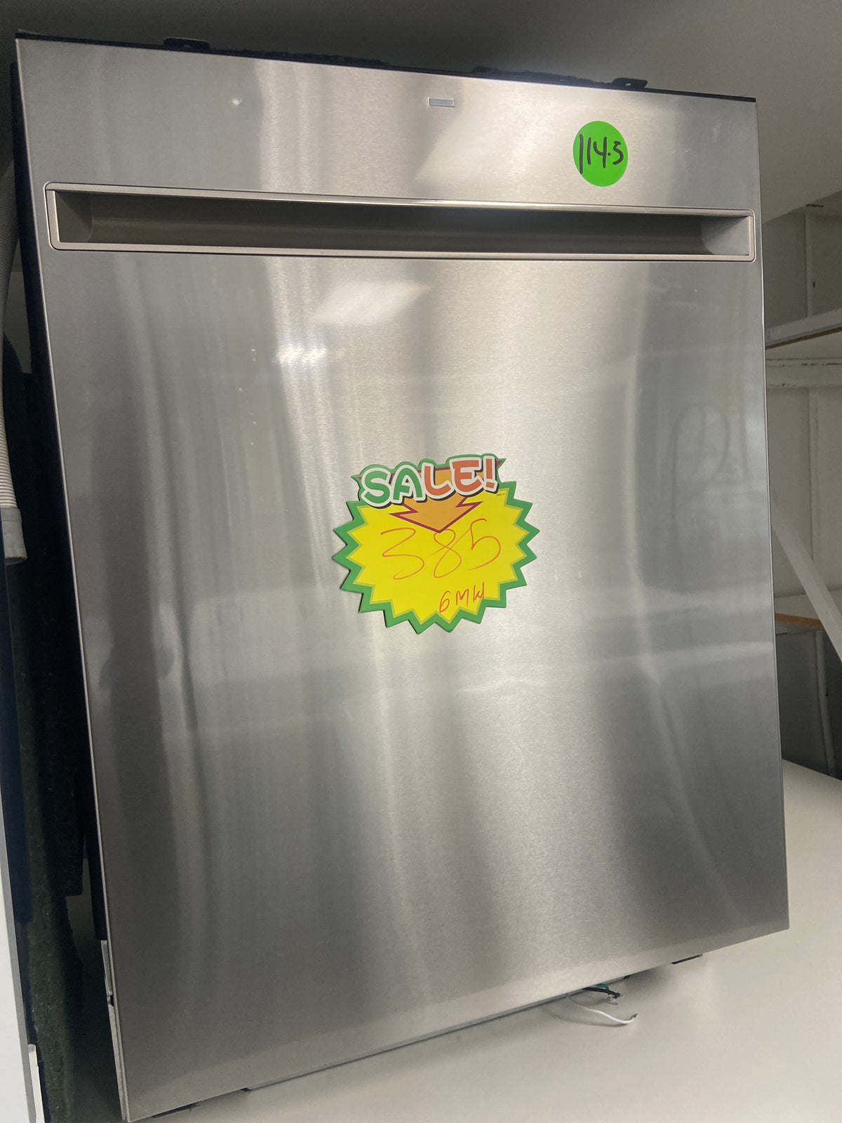 GE stainless dishwasher, “Open Box”, 6 Months warranty