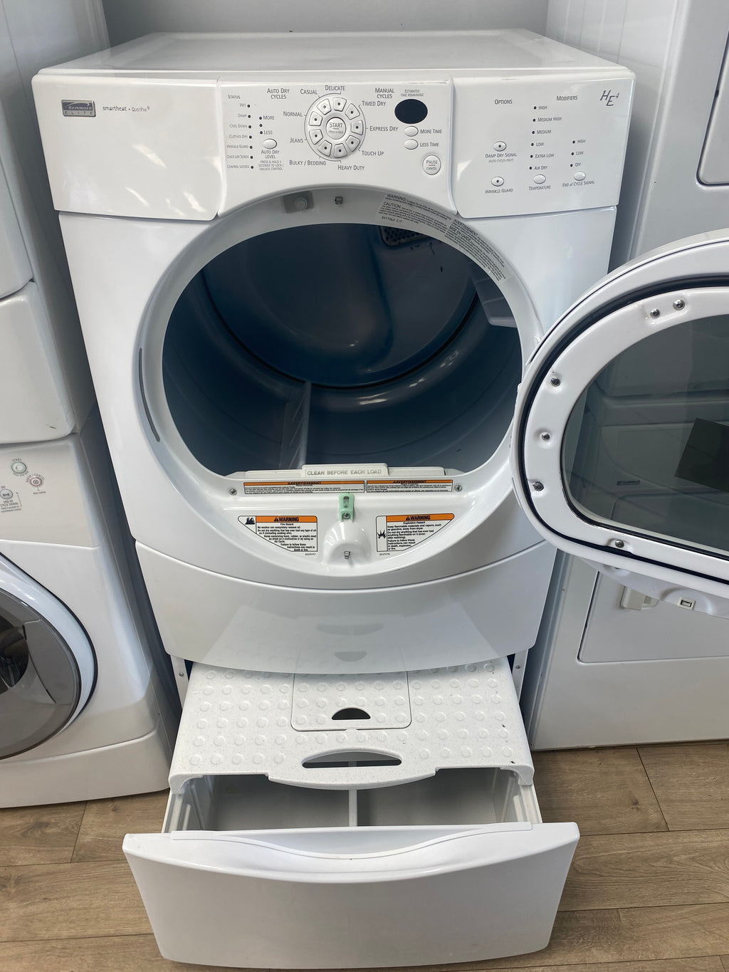 Kenmore Dryer with Storage